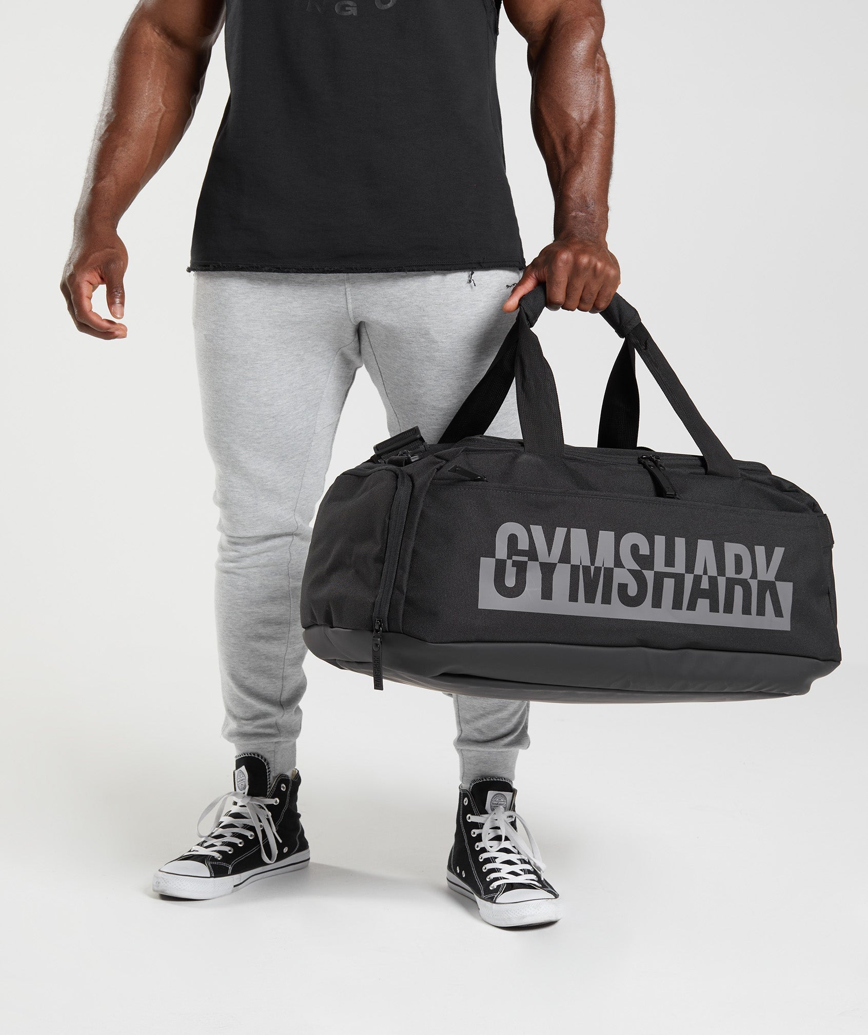 Bolsas Gymshark Bold Holdall Hombre Negras | 1508734-CP