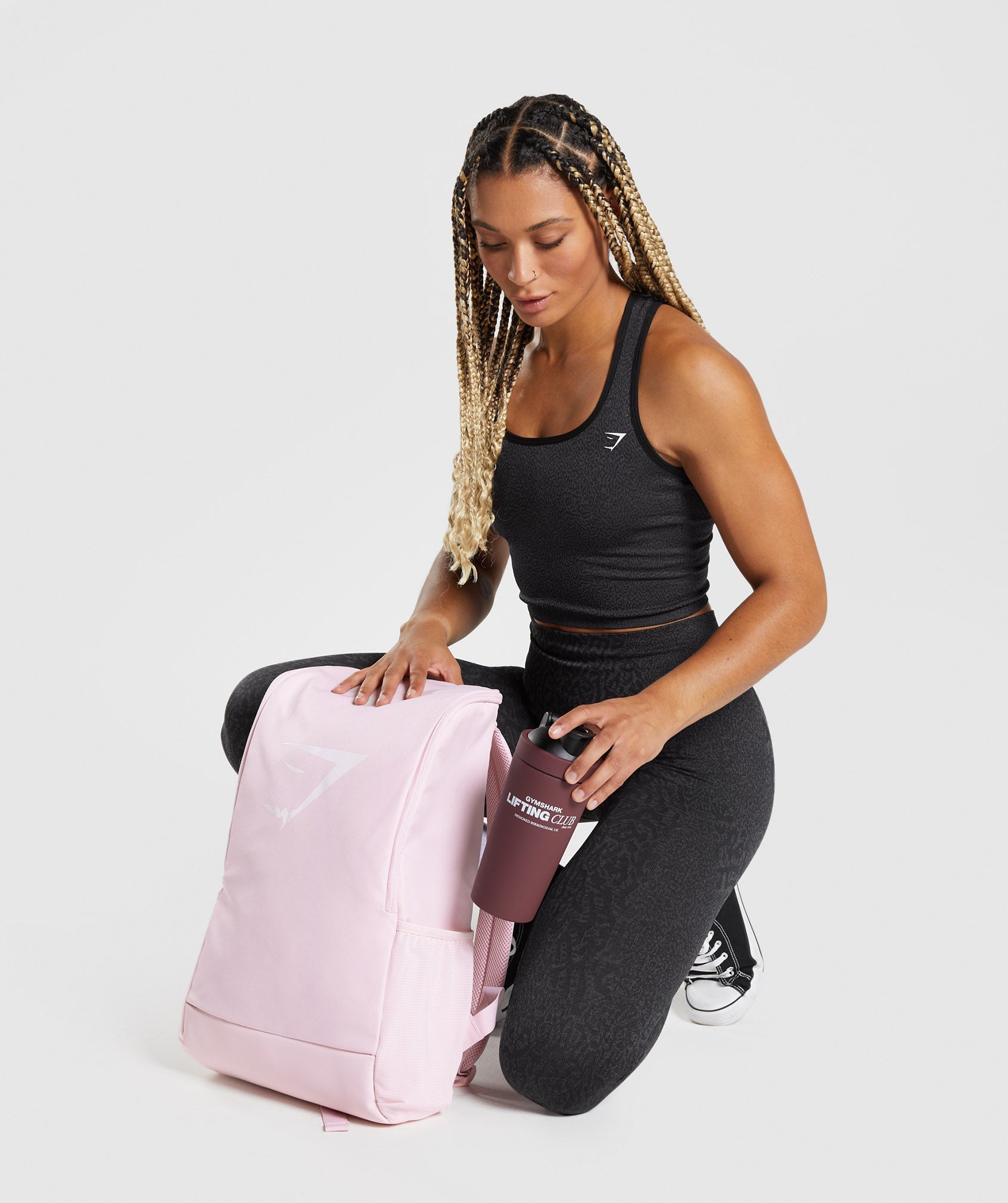 Bolsas Gymshark Sharkhead Mujer Rosas | 6342951-TK