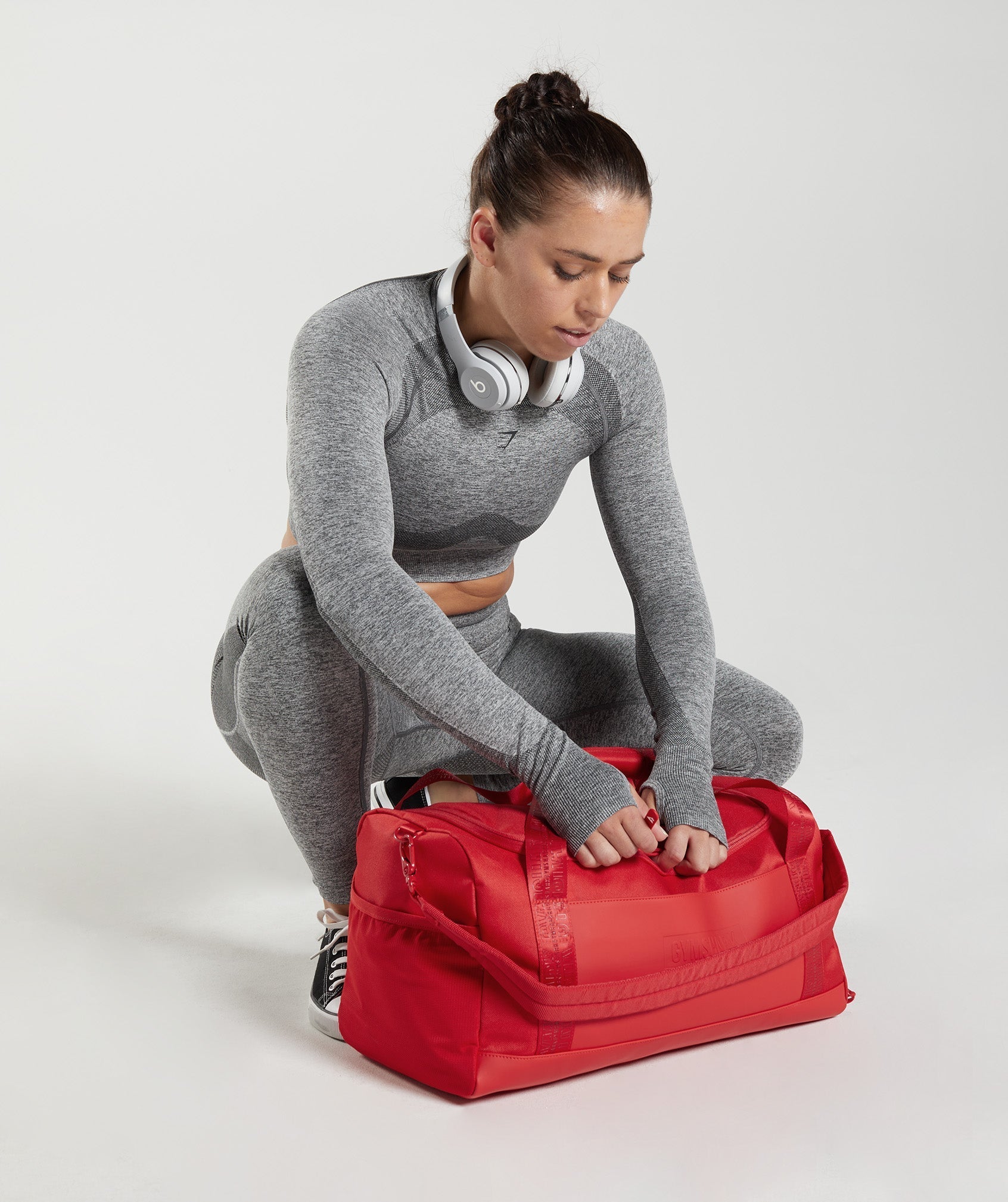 Bolsas Gymshark Small Everyday Holdall Mujer Rojas | 4052869-PW