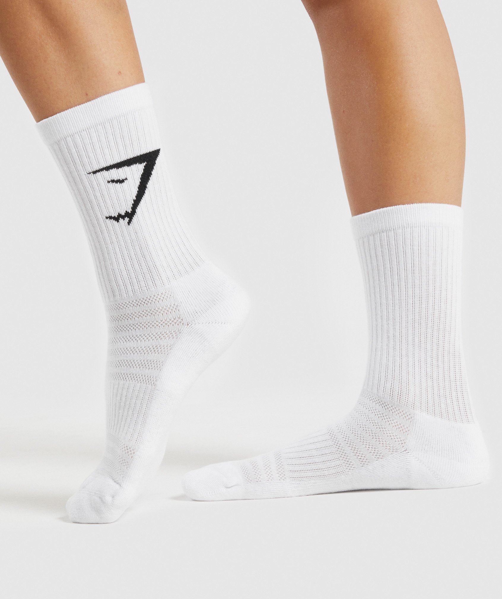 Calcetines Gymshark Crew 3pk Hombre Blancas | 4792105-QZ