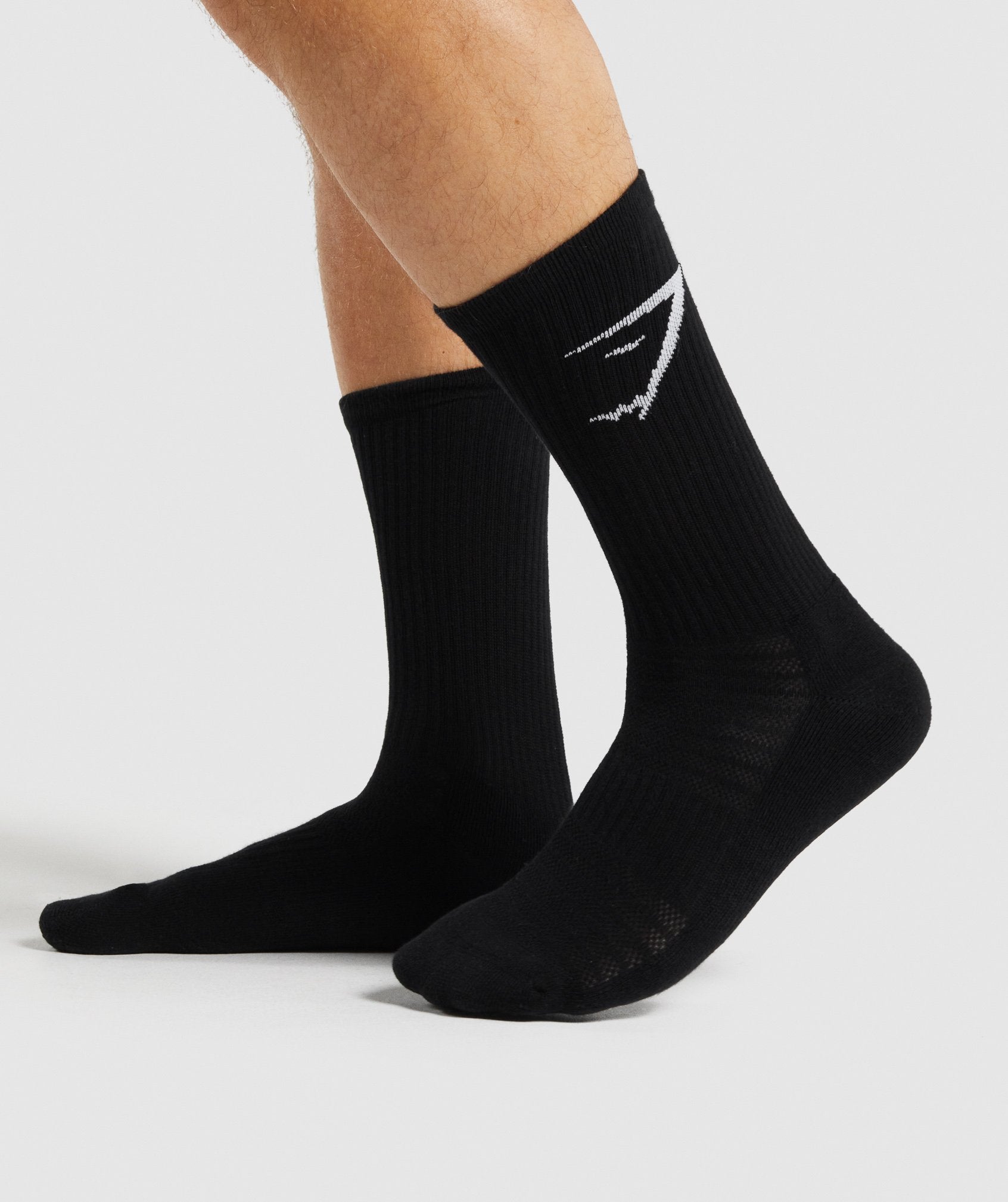 Calcetines Gymshark Crew 3pk Hombre Negras | 6192840-FN