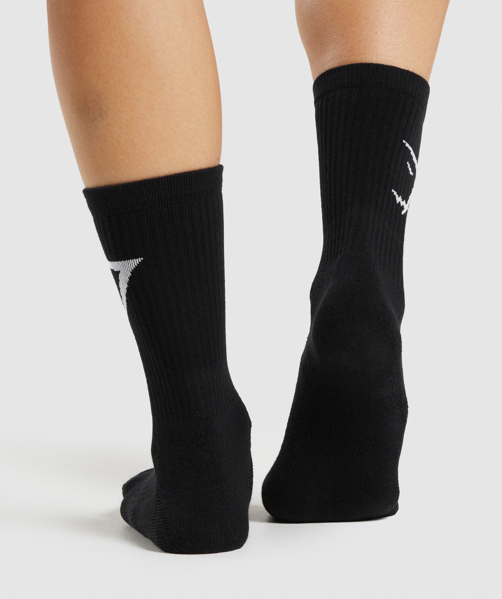 Calcetines Gymshark Crew 3pk Mujer Negras | 3640589-JD