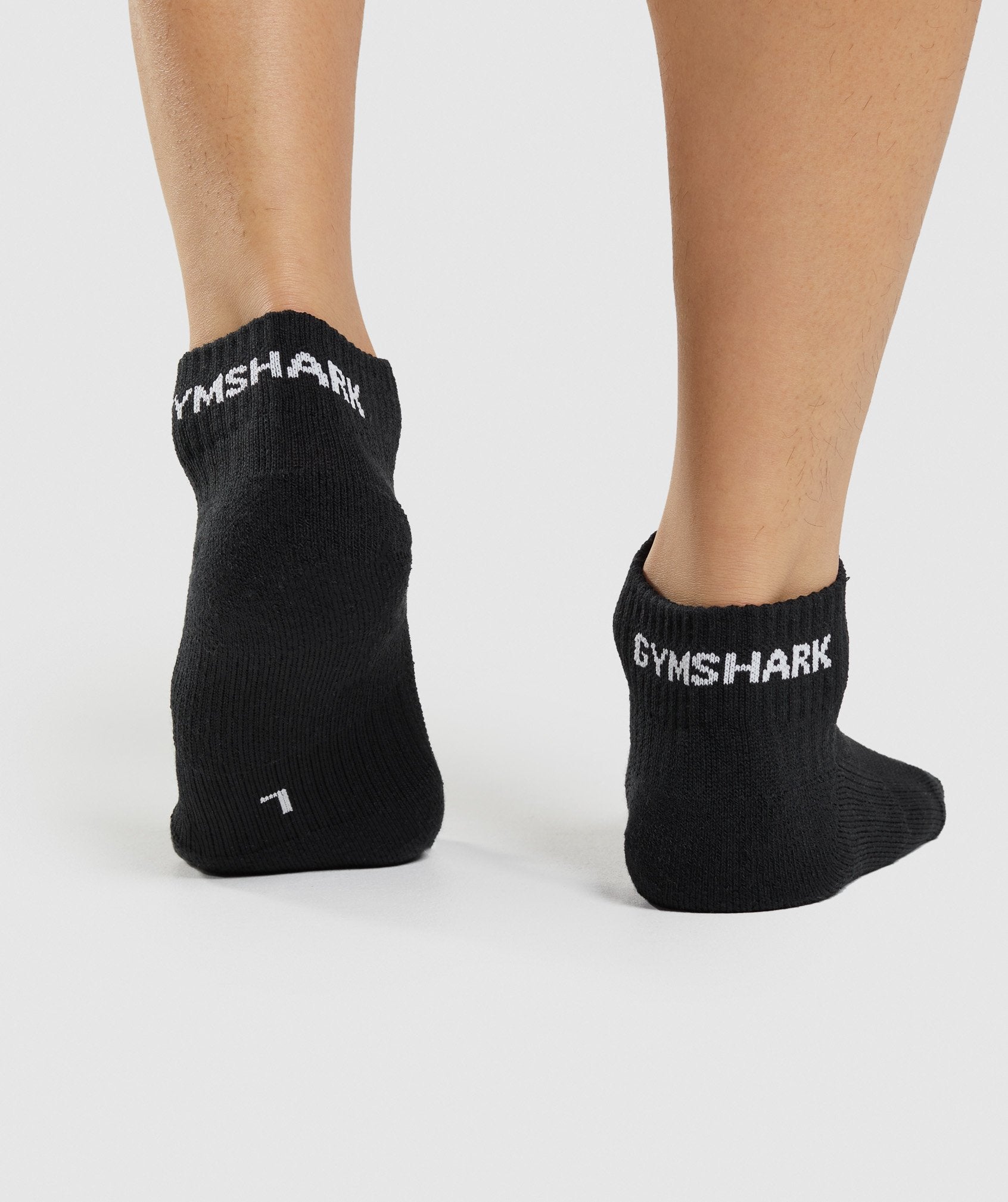 Calcetines Gymshark Jacquard Quarter 3Pk Hombre Negras | 0417283-JR