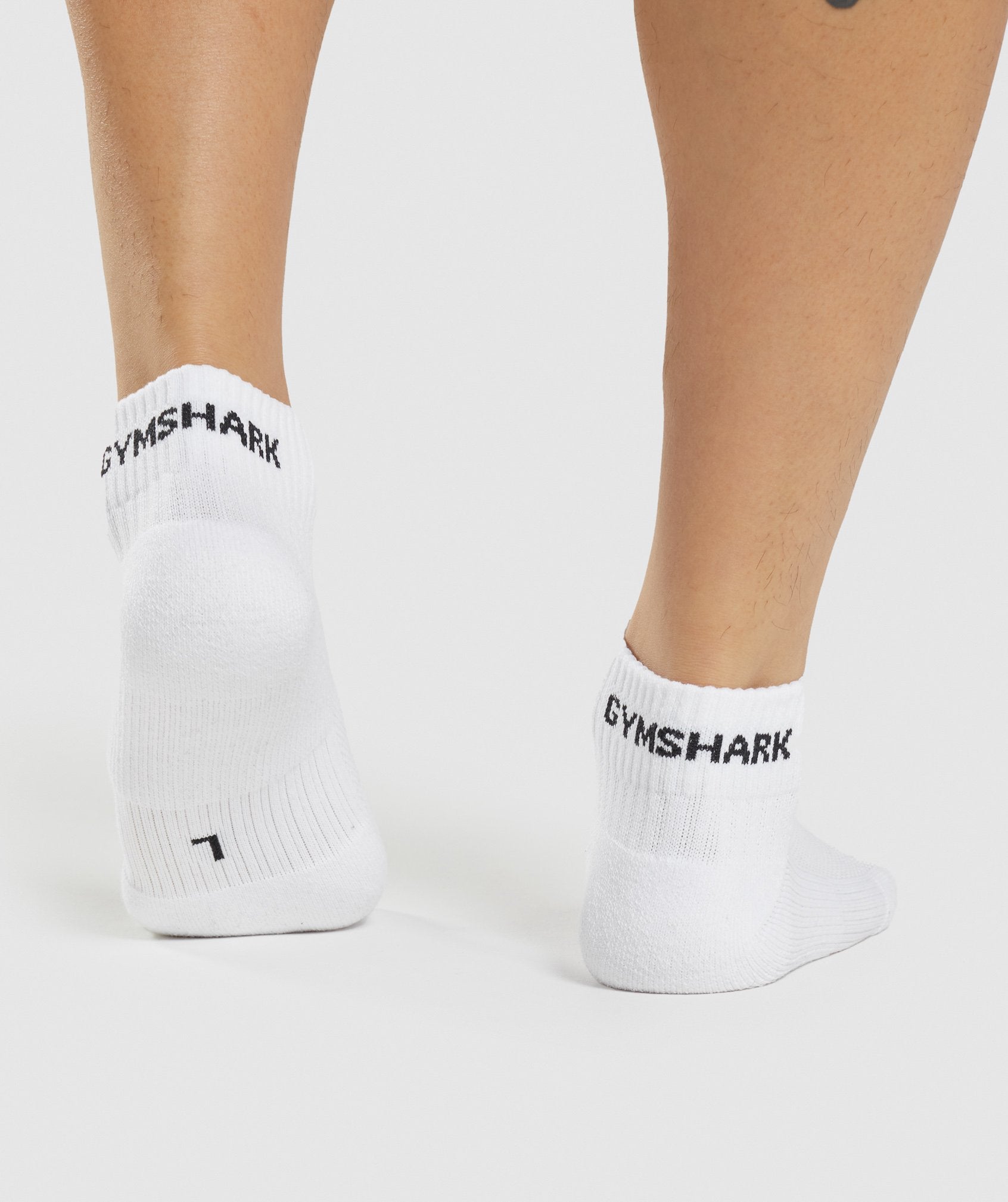 Calcetines Gymshark Jacquard Quarter 3Pk Hombre Blancas | 7935621-EQ