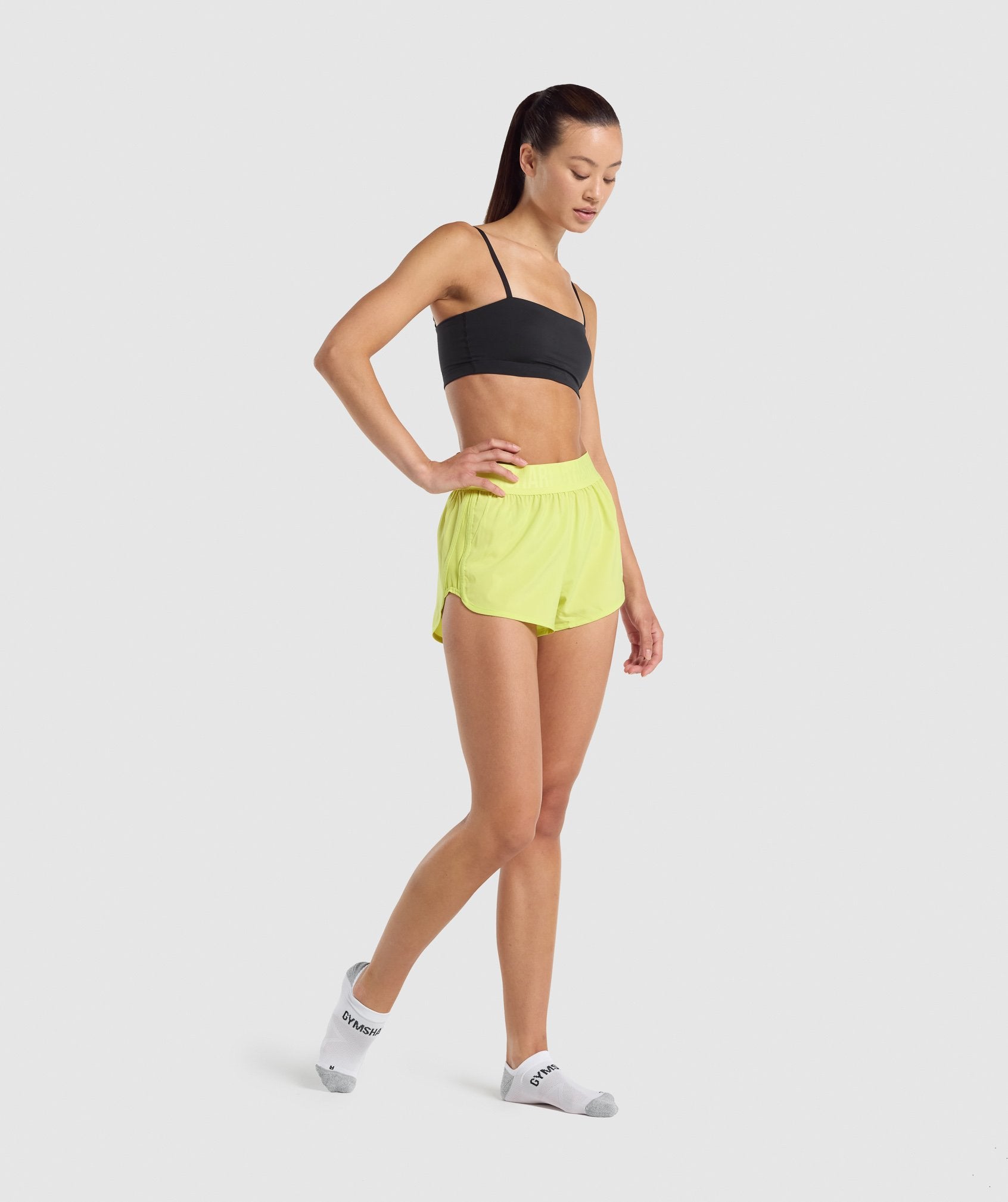 Calcetines Gymshark No Show Performance Mujer Blancas | 2164835-MW