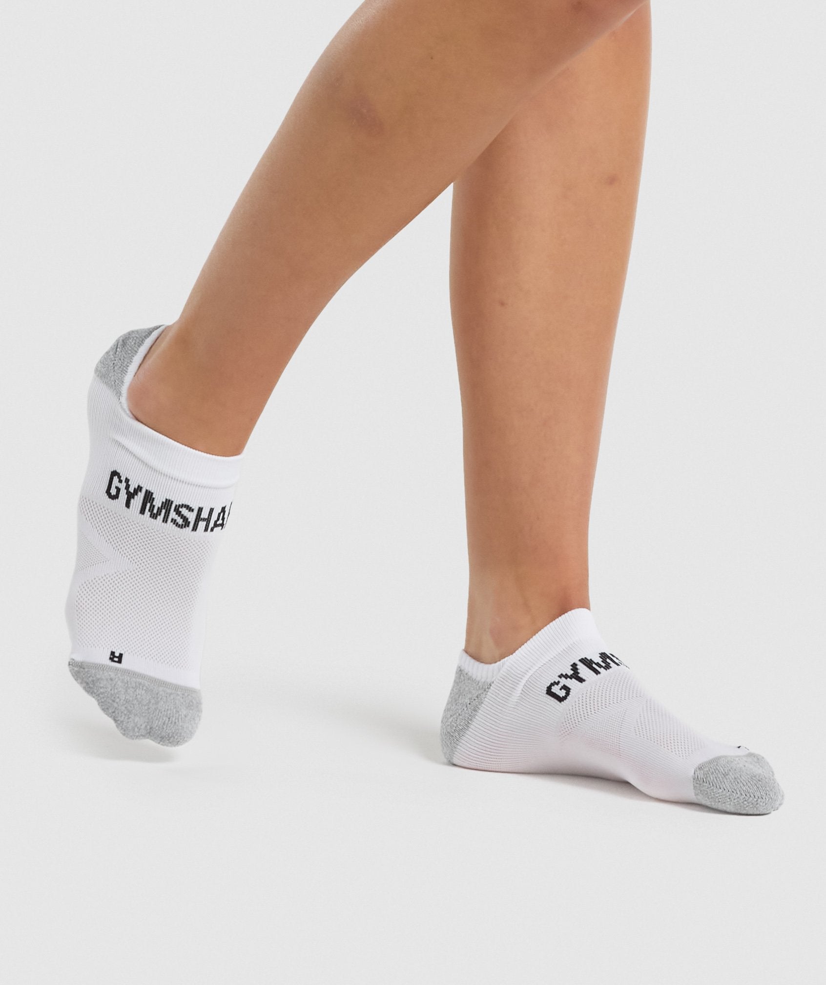 Calcetines Gymshark No Show Performance Mujer Blancas | 2164835-MW