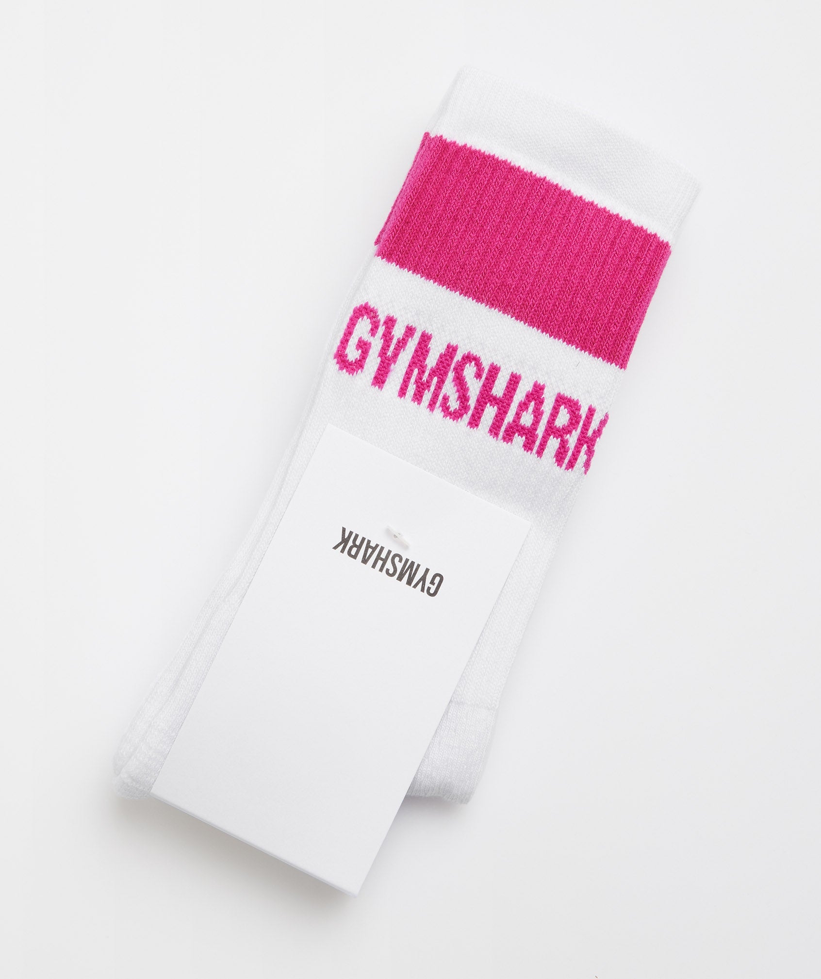 Calcetines Gymshark Premium Jacquard Single Mujer Blancas Rosas | 1956748-AM