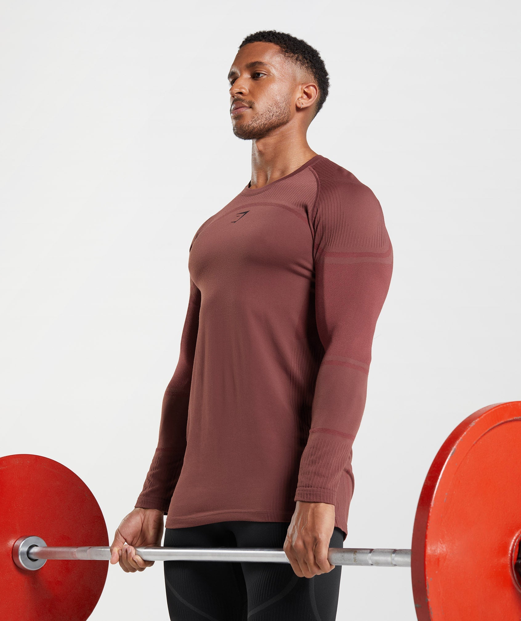 Camiseta Gymshark 315 Long Sleeve Hombre Rosas | 4028763-DU