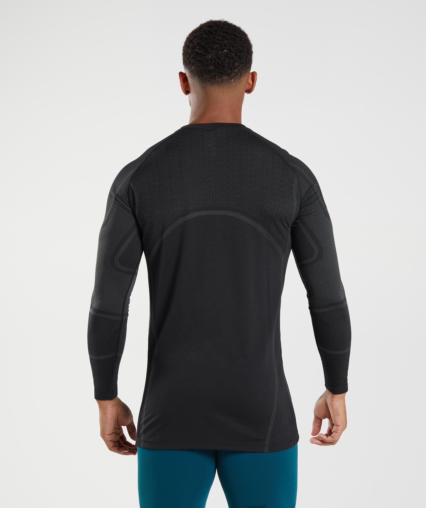 Camiseta Gymshark 315 Long Sleeve Hombre Negras | 4972031-RZ