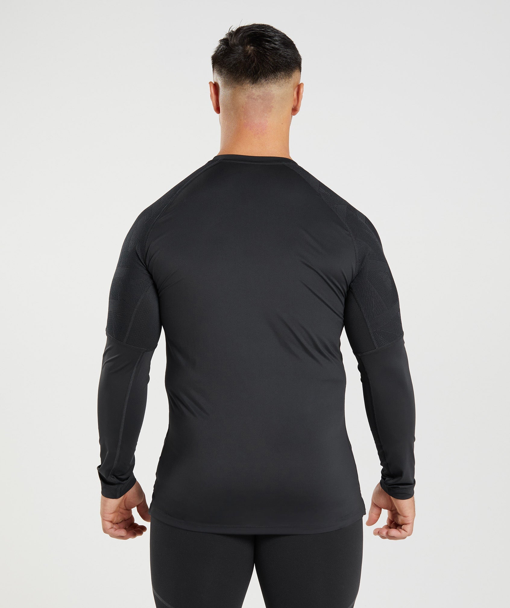 Camiseta Gymshark 315 Long Sleeve Hombre Negras | 6254397-ZW