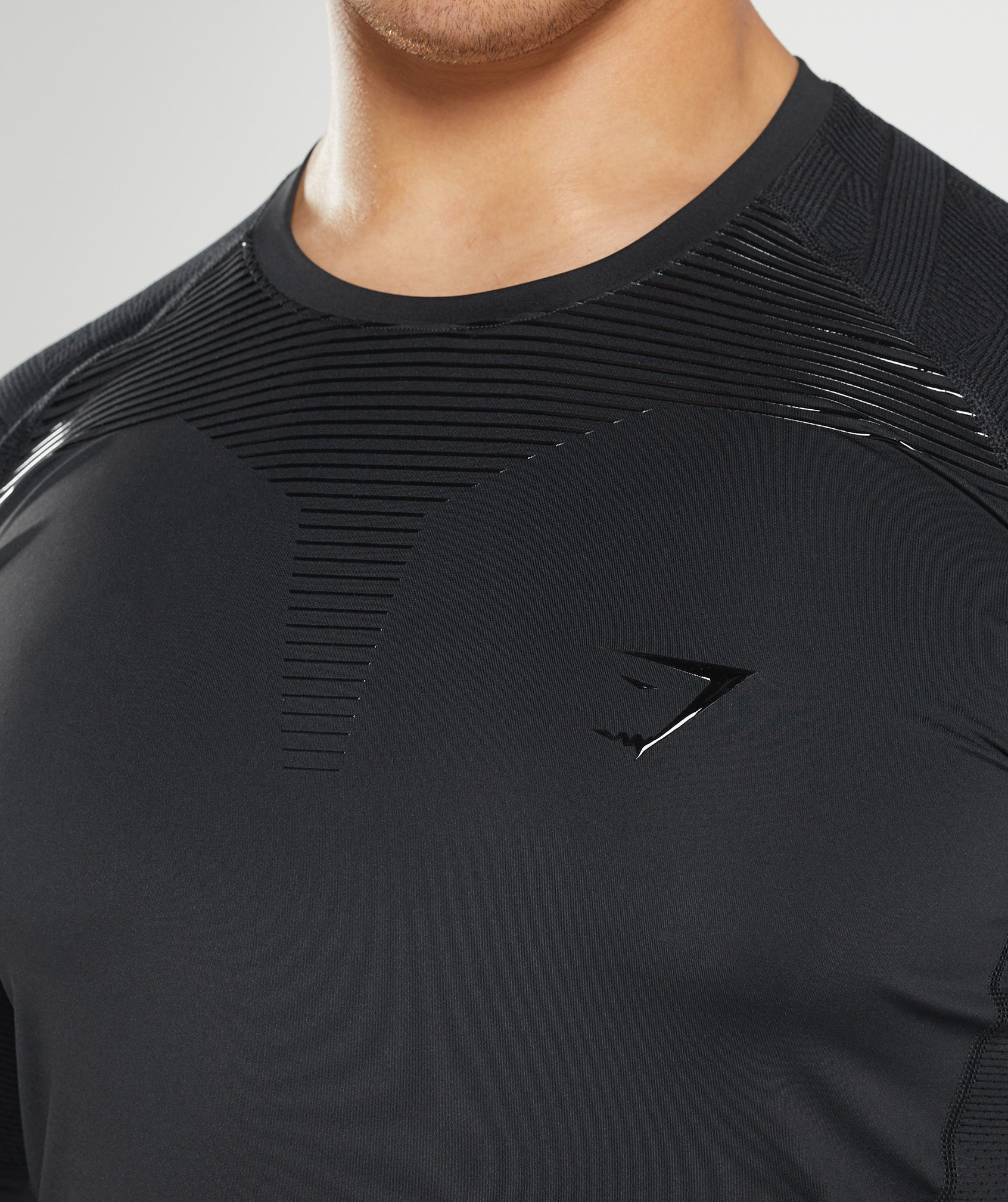 Camiseta Gymshark 315 Long Sleeve Hombre Negras | 6254397-ZW