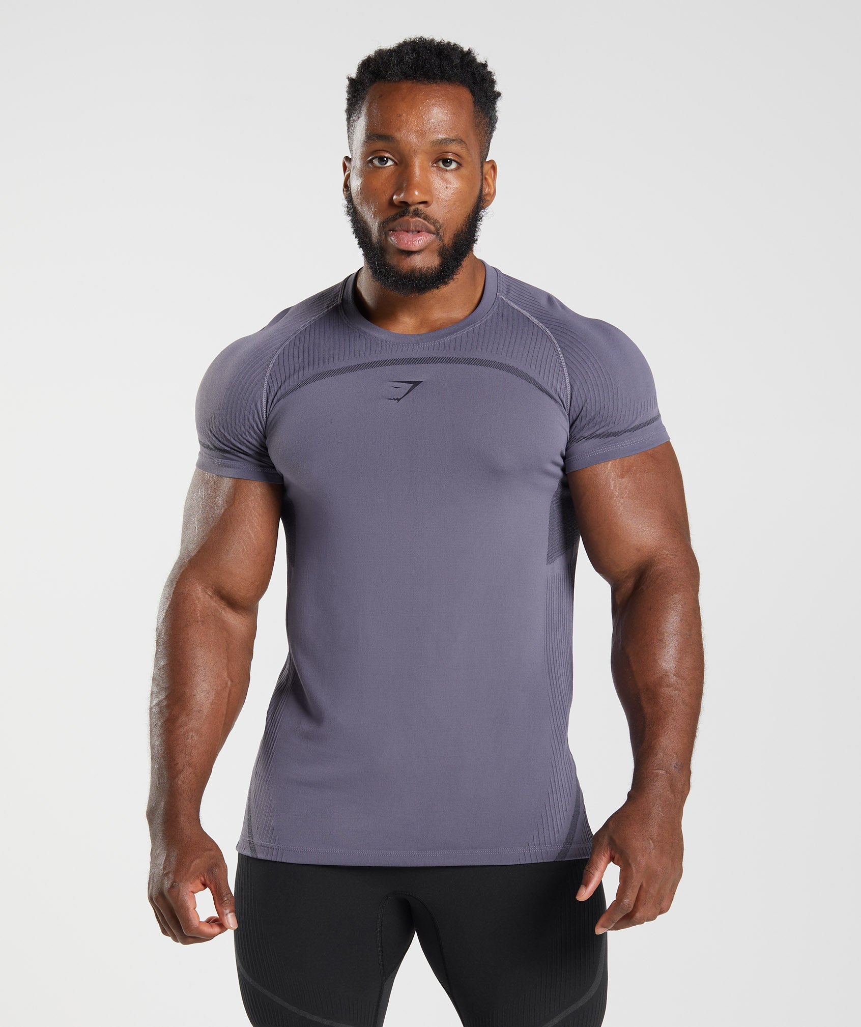 Camiseta Gymshark 315 Seamless Hombre Moradas | 9124307-VF