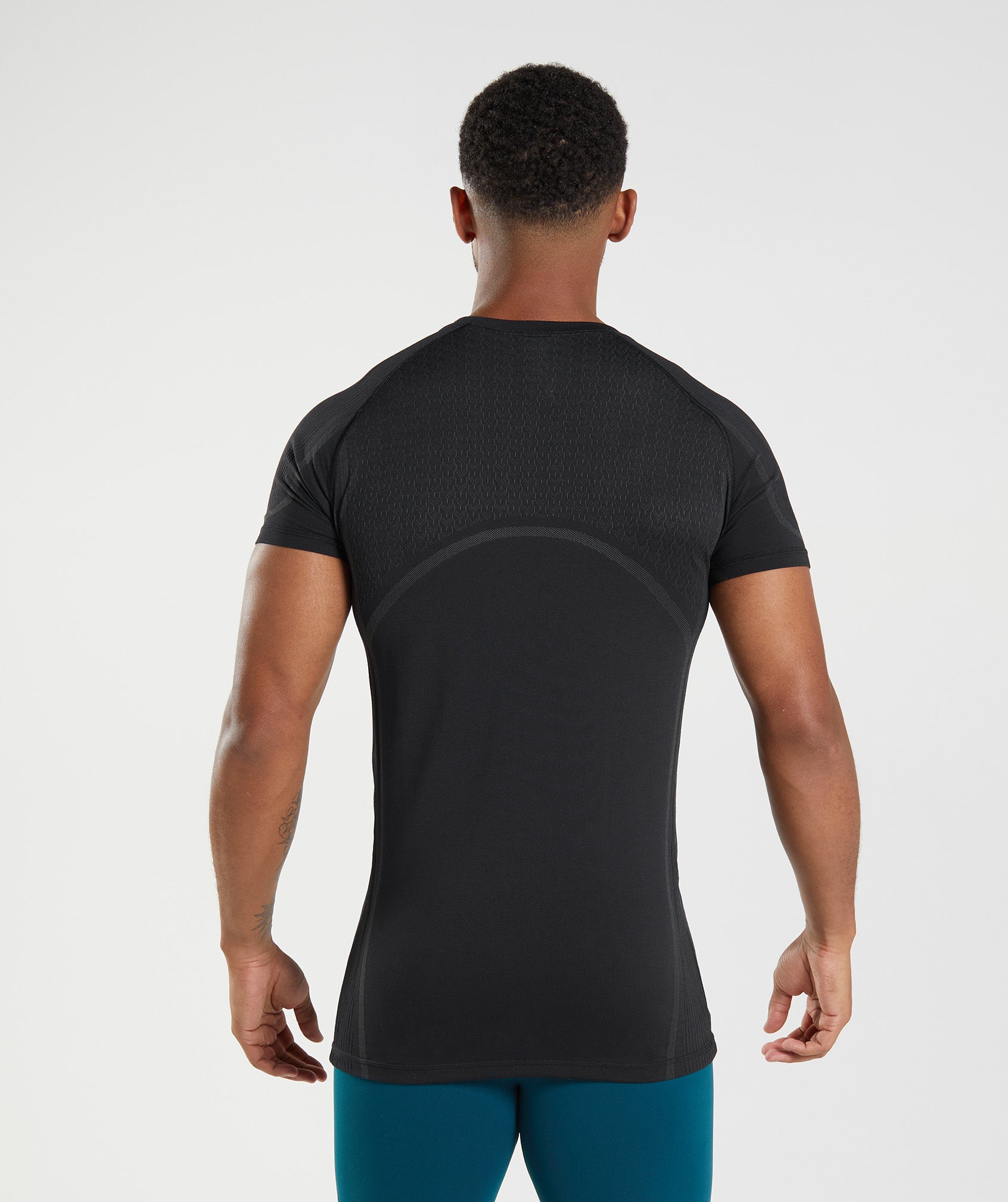 Camiseta Gymshark 315 Seamless Hombre Negras | 9104286-XD