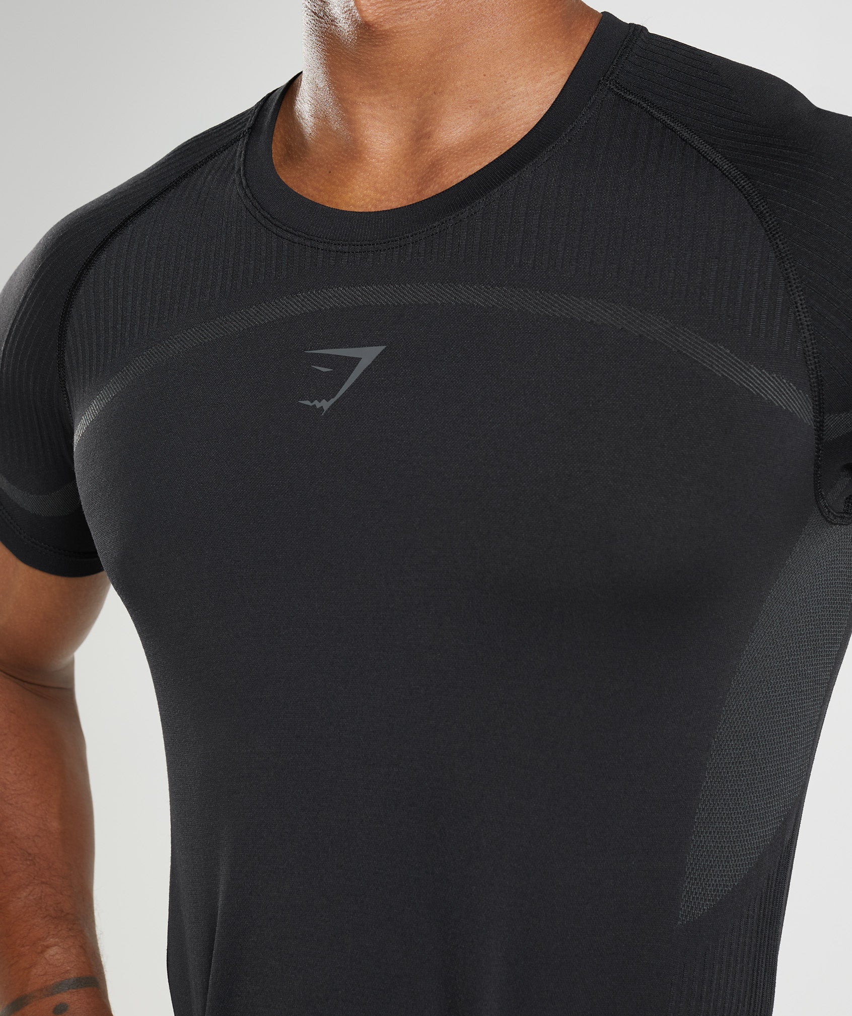 Camiseta Gymshark 315 Seamless Hombre Negras | 9104286-XD