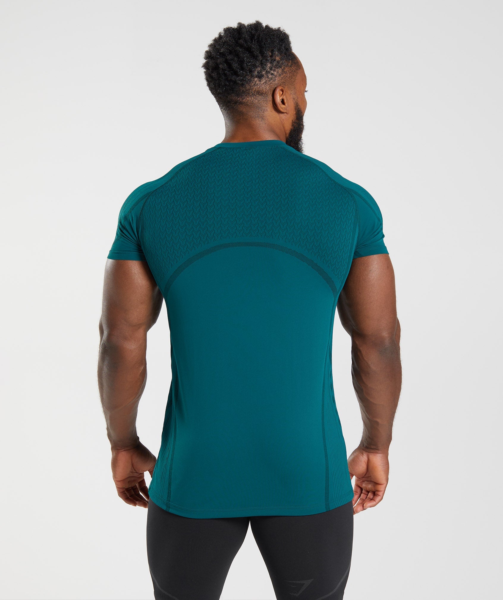 Camiseta Gymshark 315 Seamless Hombre Turquesa | 7804391-FX