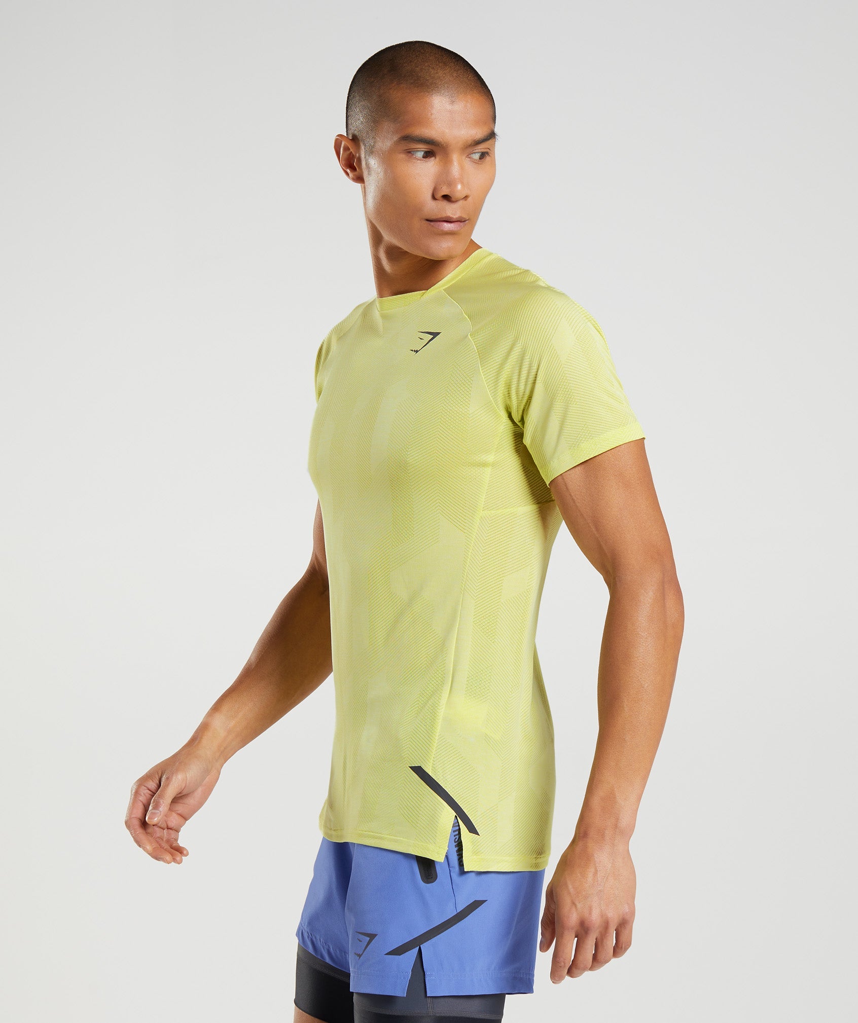 Camiseta Gymshark Apex Hombre Amarillo | 8372159-QF