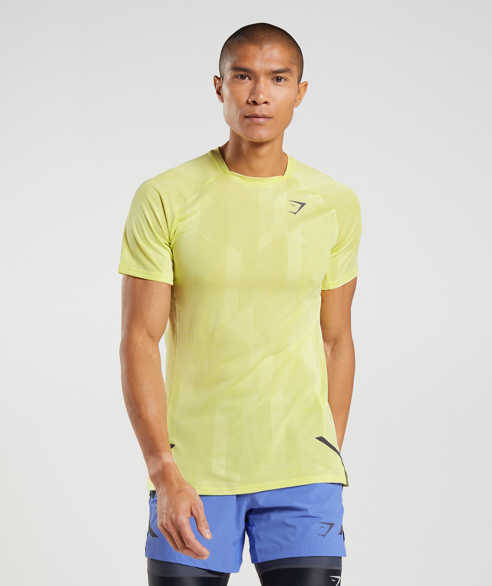 Camiseta Gymshark Apex Hombre Amarillo | 8372159-QF