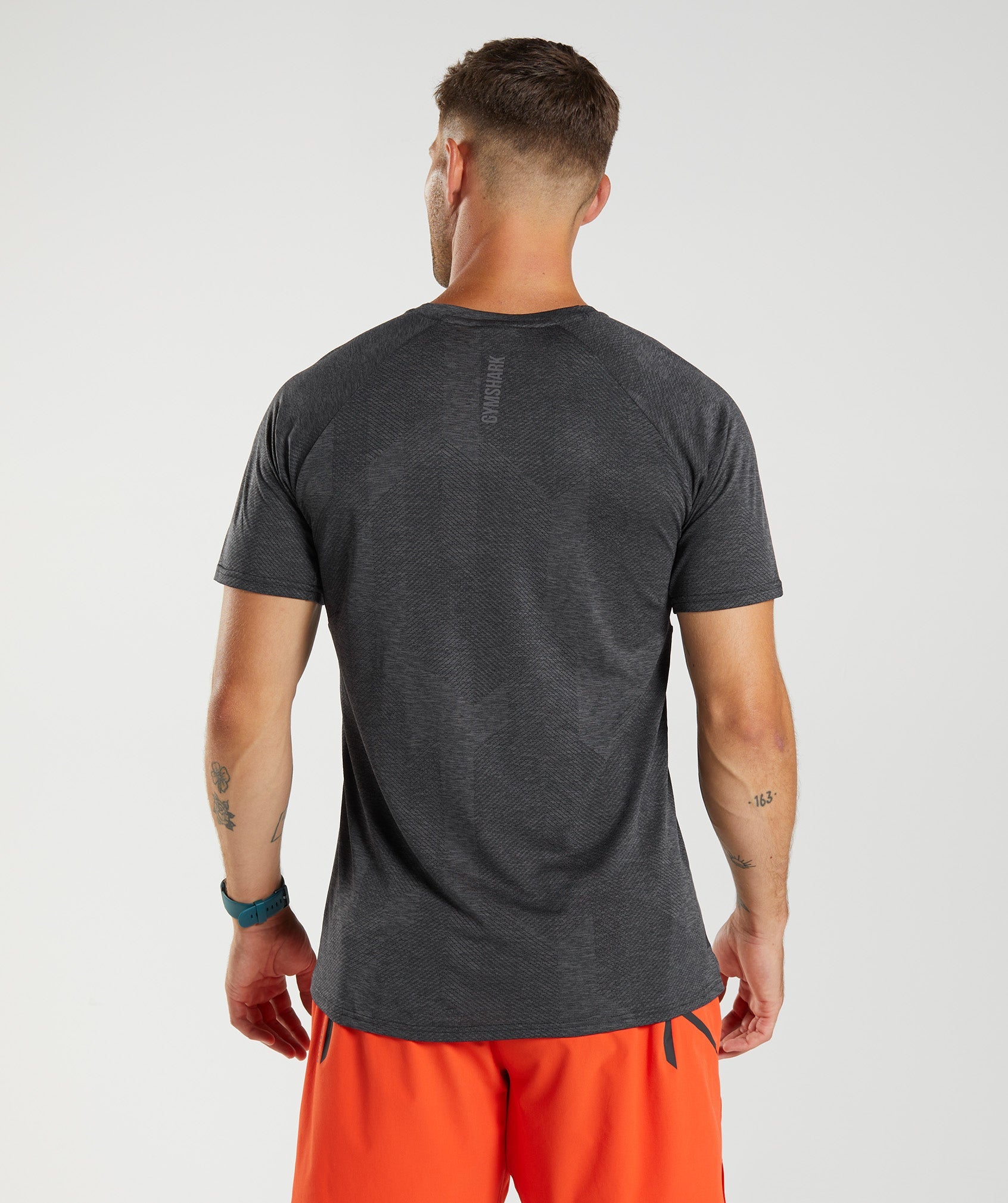 Camiseta Gymshark Apex Hombre Negras Gris | 1259064-OT