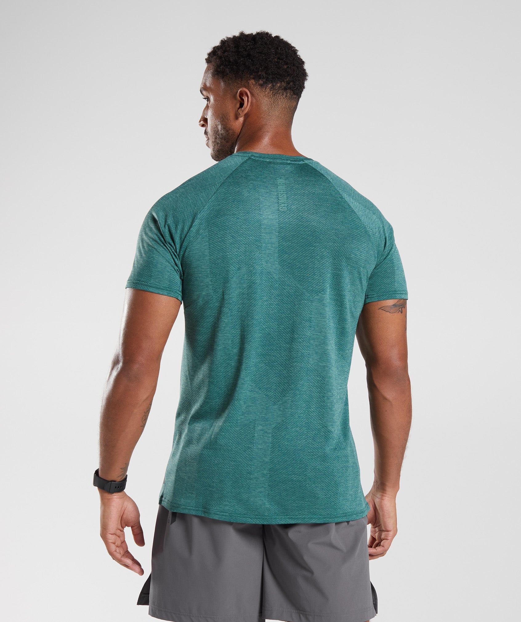 Camiseta Gymshark Apex Hombre Verde | 6218453-MX