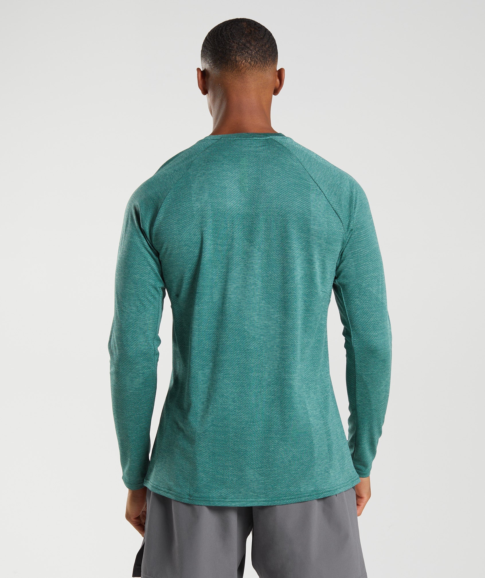 Camiseta Gymshark Apex Long Sleeve Hombre Verde | 0846327-FM