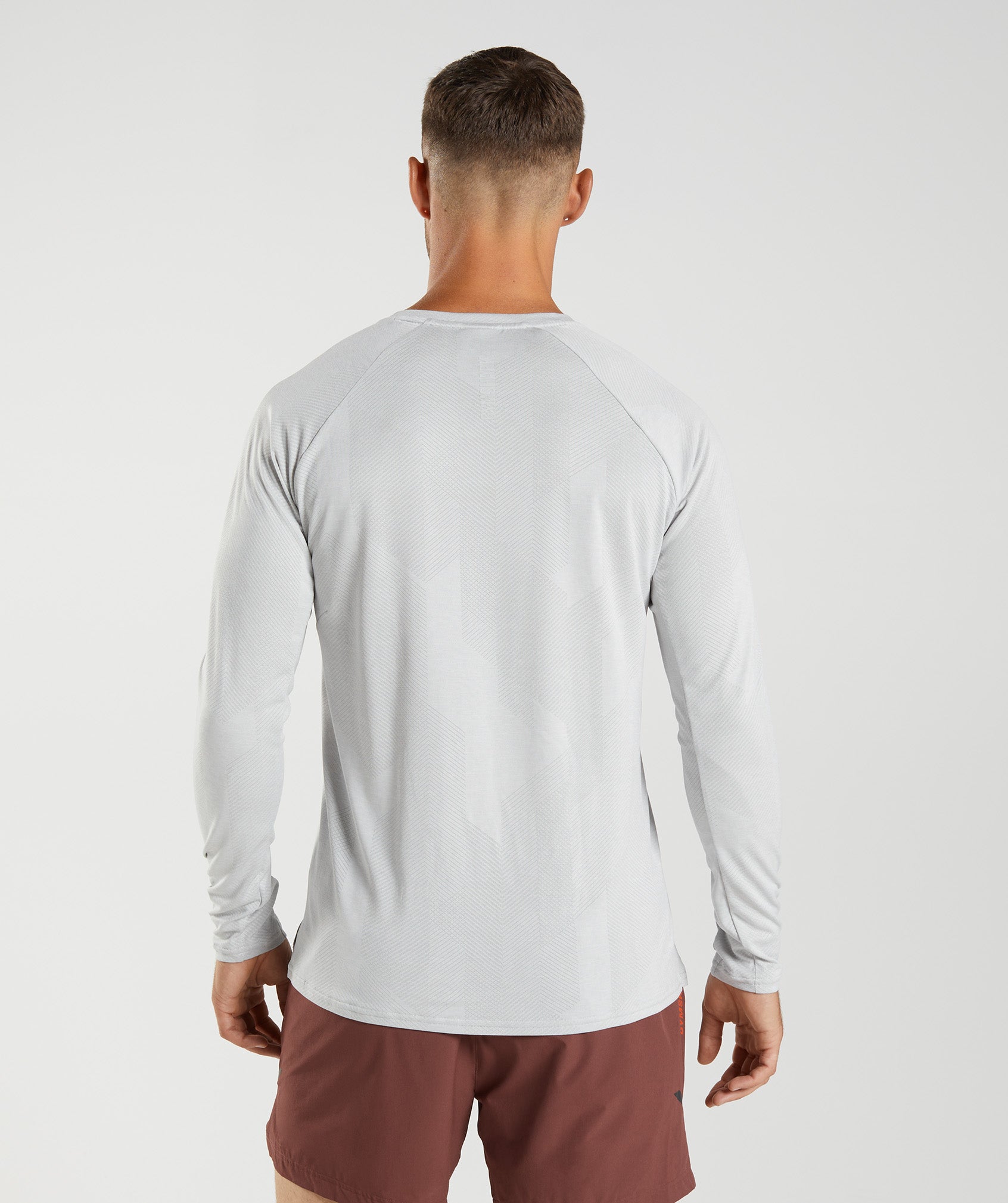 Camiseta Gymshark Apex Long Sleeve Hombre Gris Claro | 2796805-FC