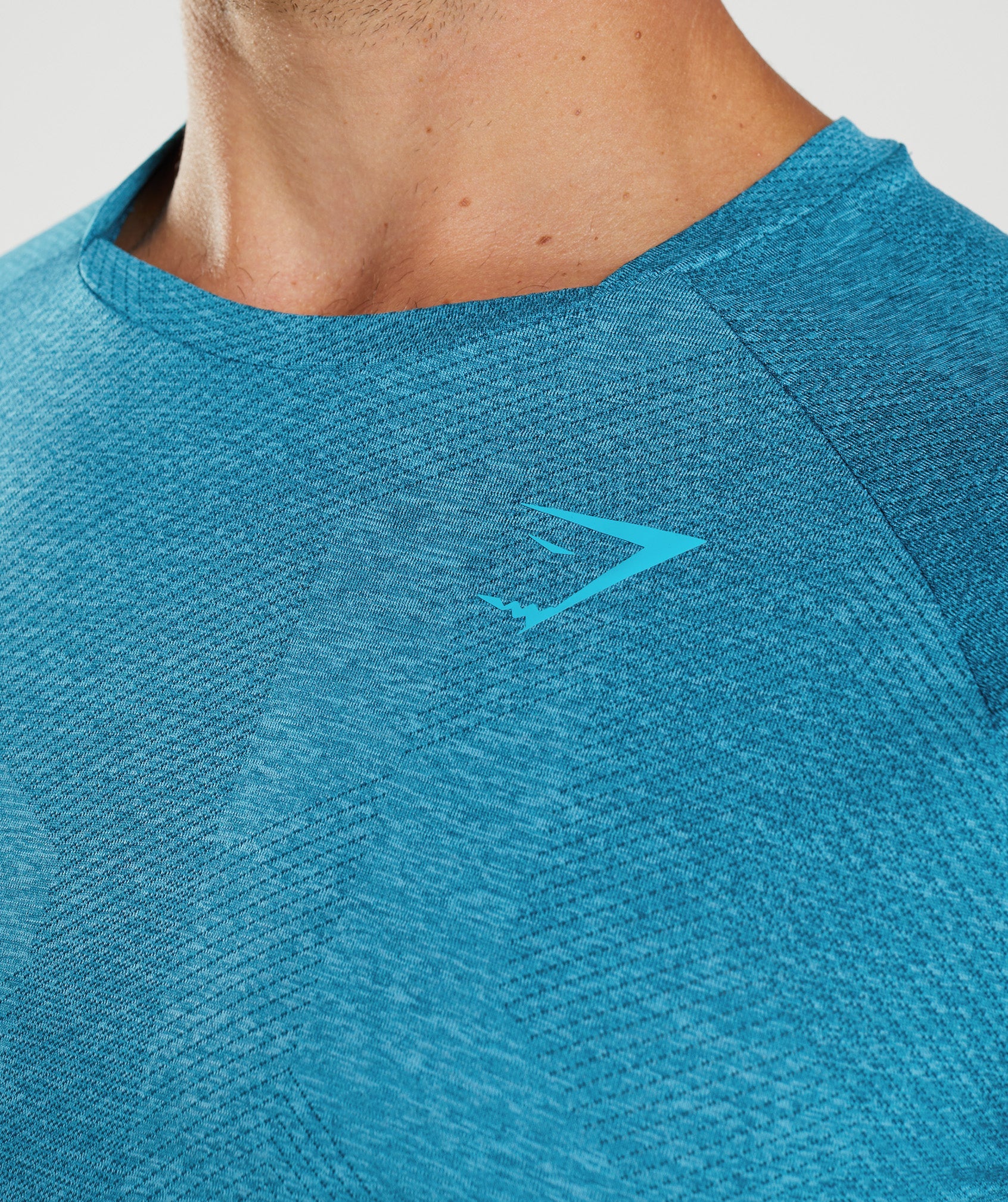 Camiseta Gymshark Apex Long Sleeve Hombre Azules | 3152074-ZP