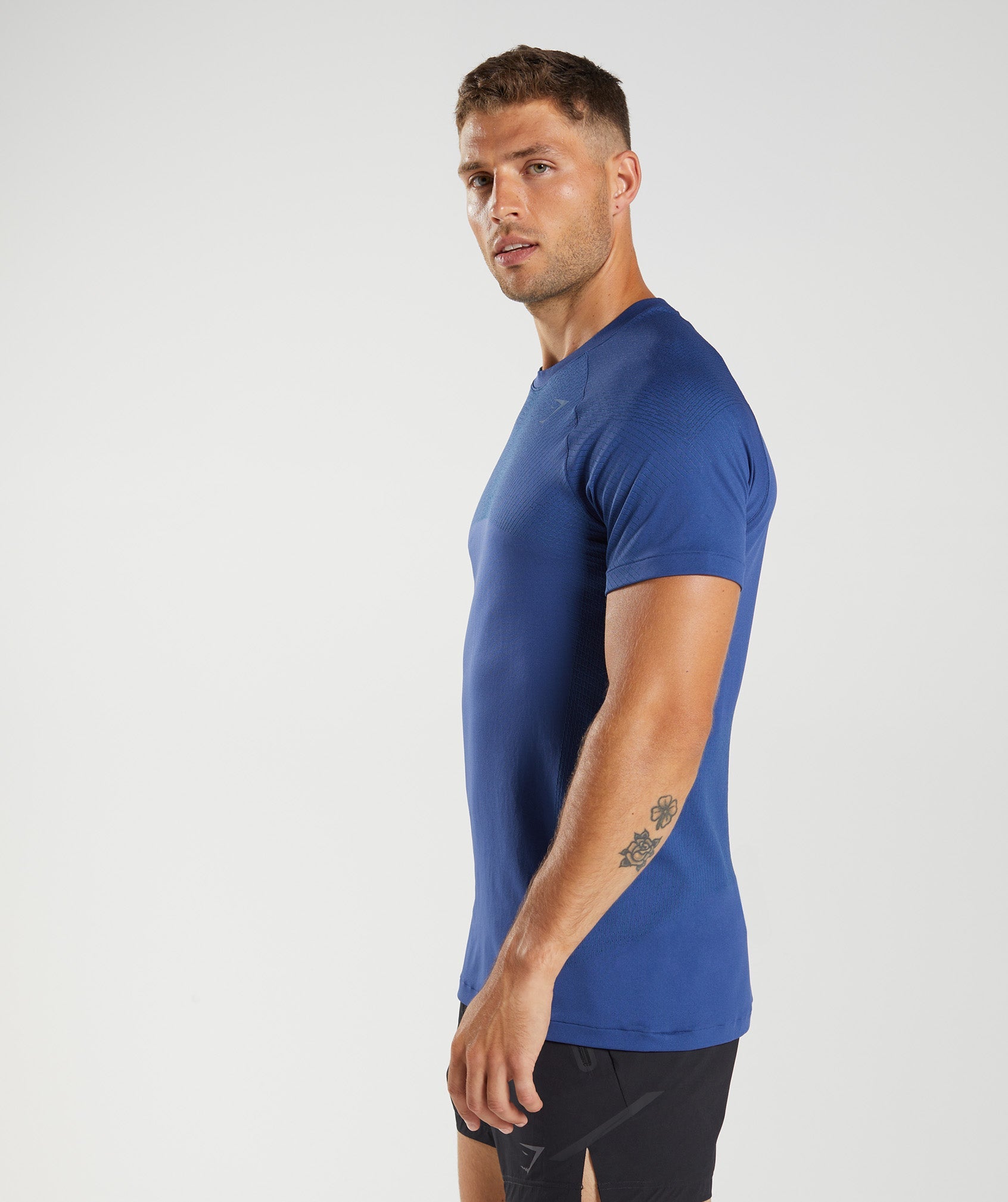 Camiseta Gymshark Apex Seamless Hombre Azules | 3498750-KZ