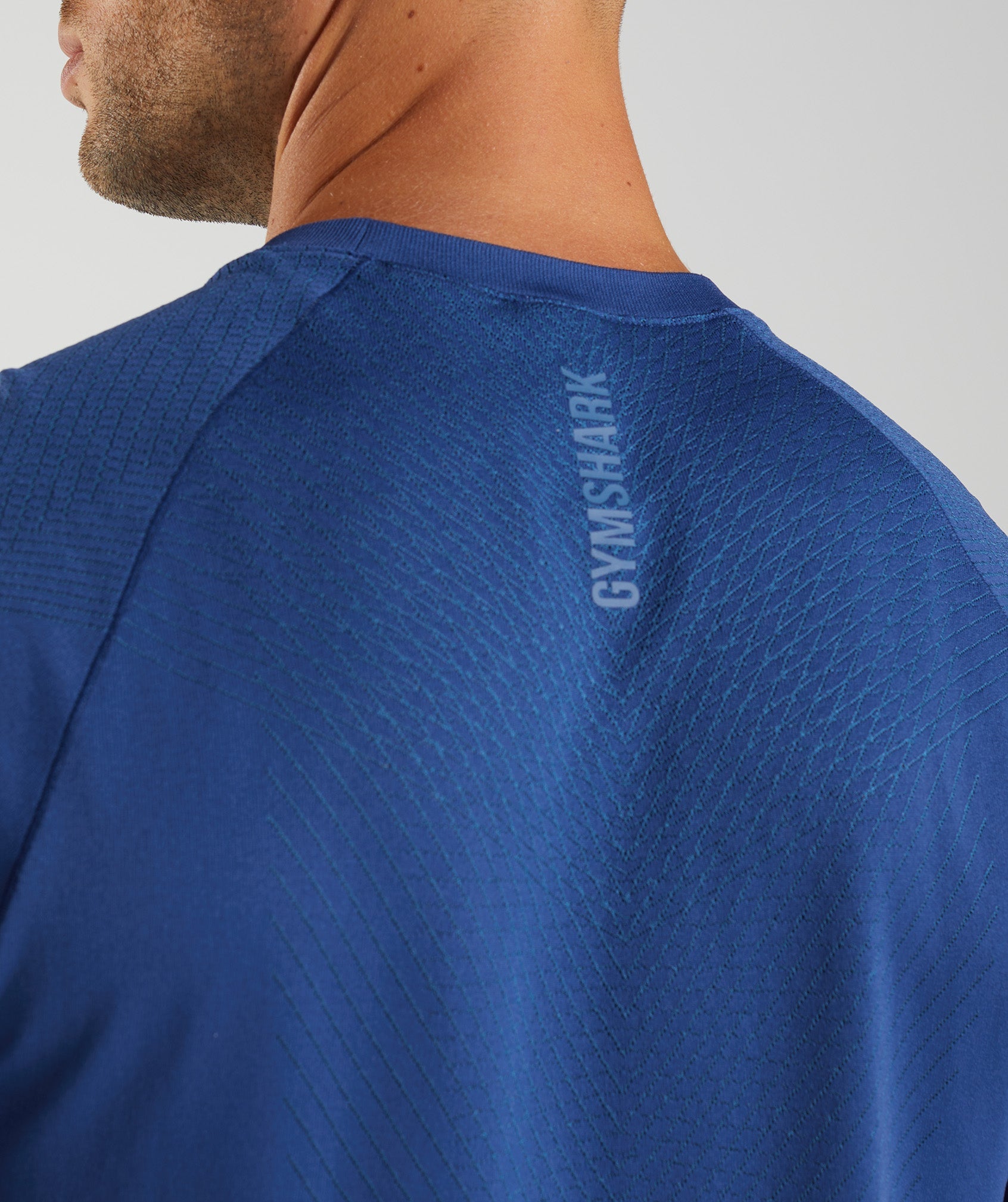 Camiseta Gymshark Apex Seamless Hombre Azules | 3498750-KZ