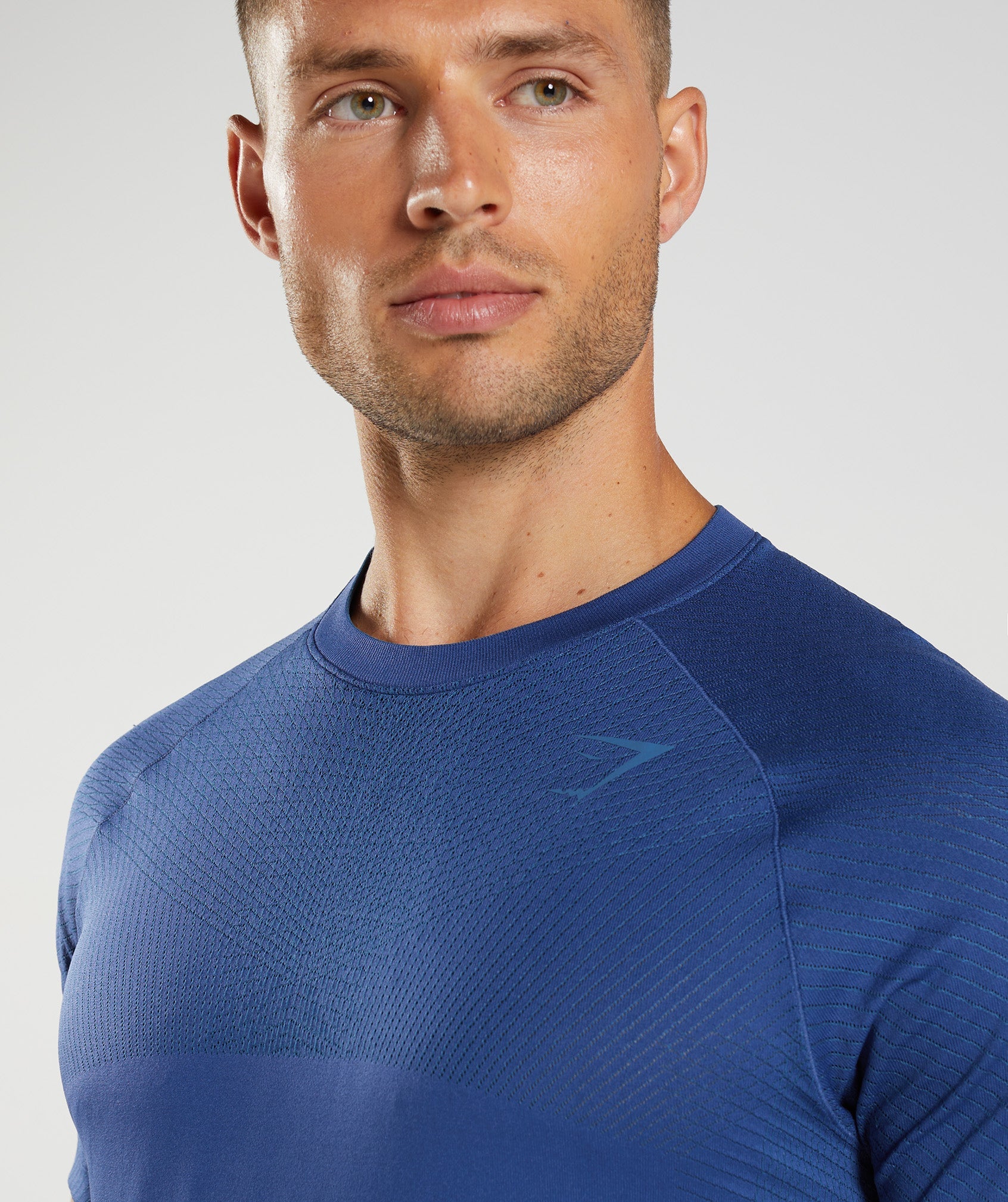 Camiseta Gymshark Apex Seamless Hombre Azules | 3498750-KZ