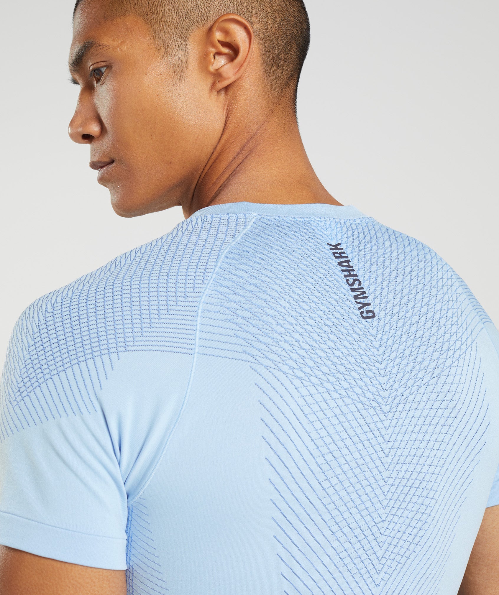 Camiseta Gymshark Apex Seamless Hombre Azules | 5196327-CD