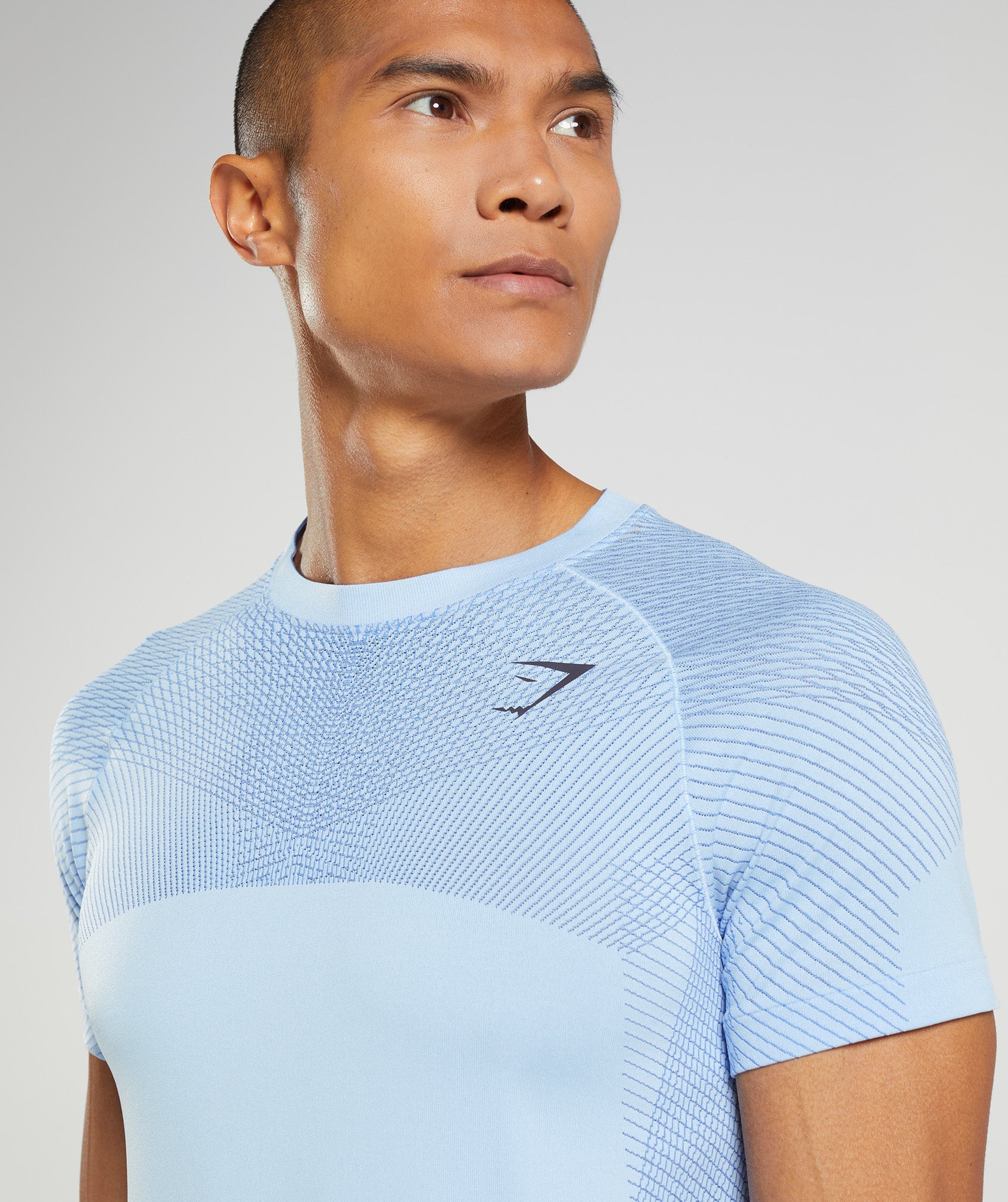 Camiseta Gymshark Apex Seamless Hombre Azules | 5196327-CD