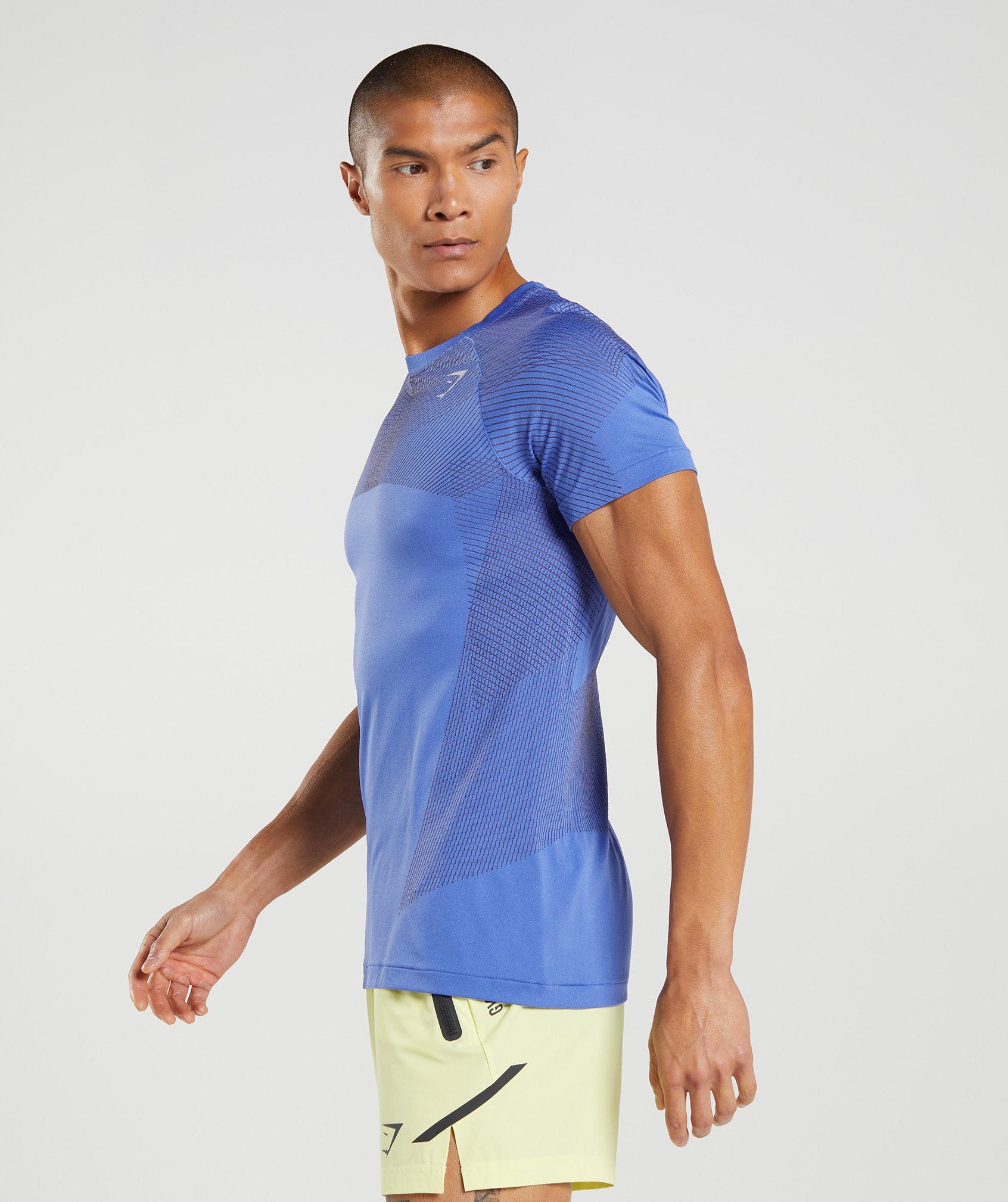 Camiseta Gymshark Apex Seamless Hombre Azules | 9458270-WC