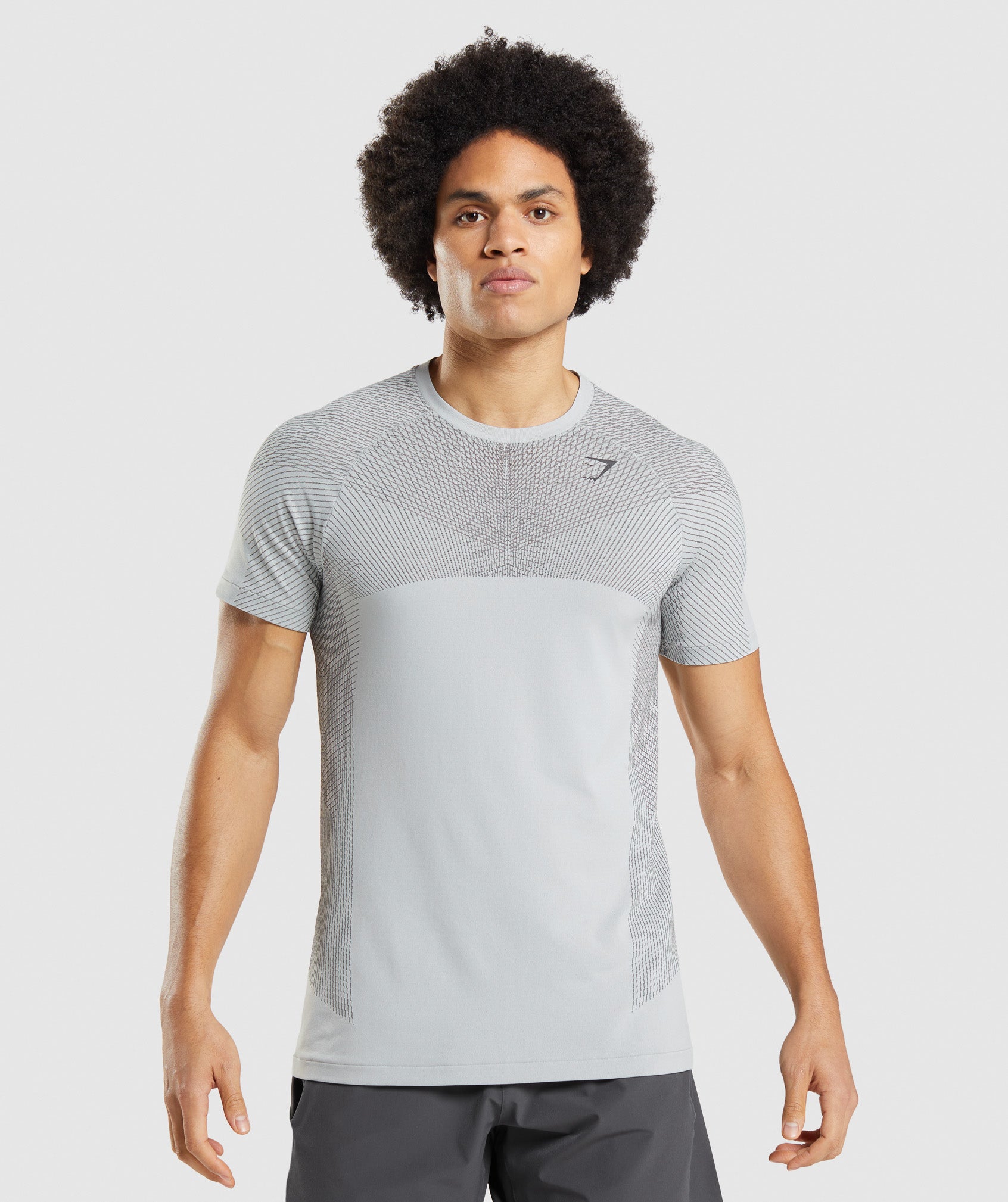 Camiseta Gymshark Apex Seamless Hombre Gris Claro | 0981273-TP