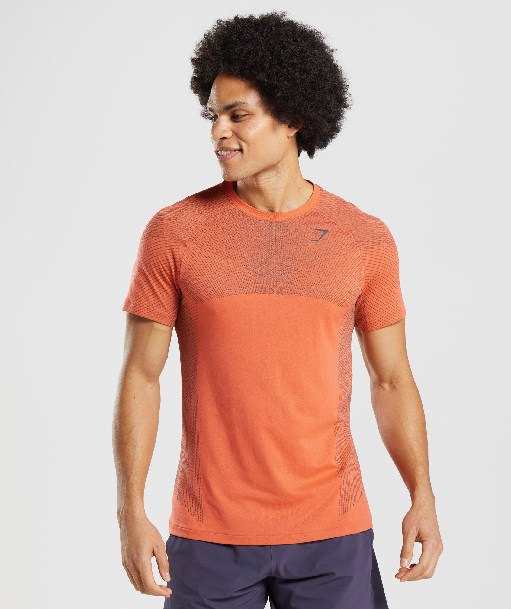 Camiseta Gymshark Apex Seamless Hombre Naranjas | 3176209-LT