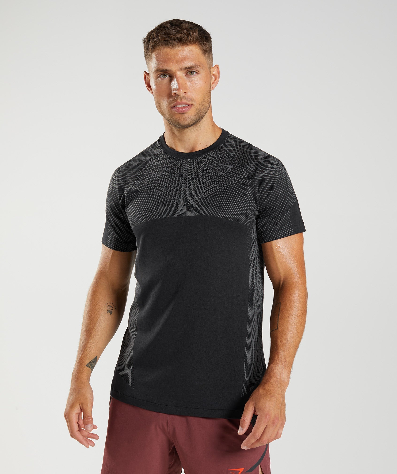 Camiseta Gymshark Apex Seamless Hombre Negras Gris | 9172586-ZJ