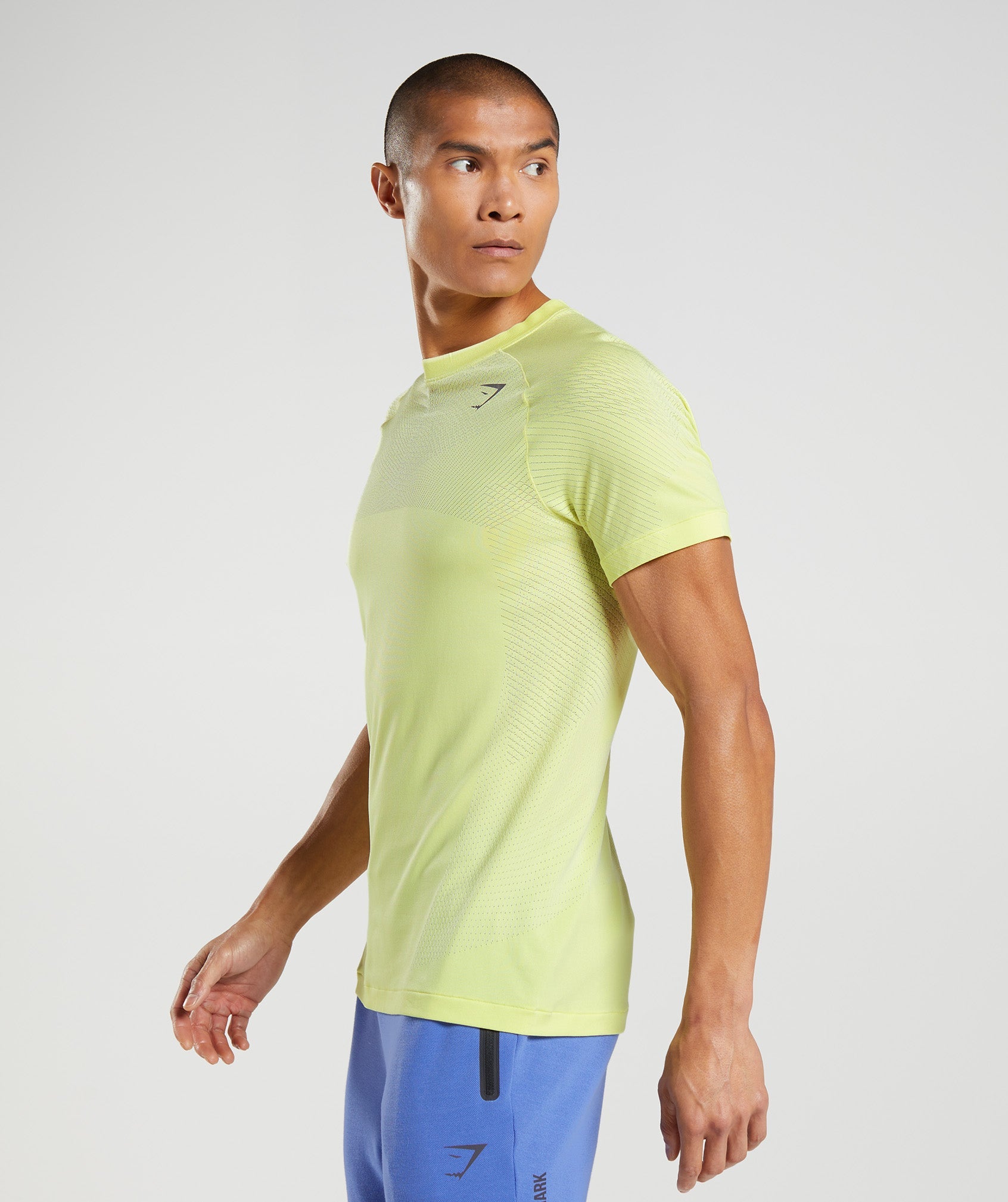 Camiseta Gymshark Apex Seamless Hombre Verde Blancas | 0893415-CI