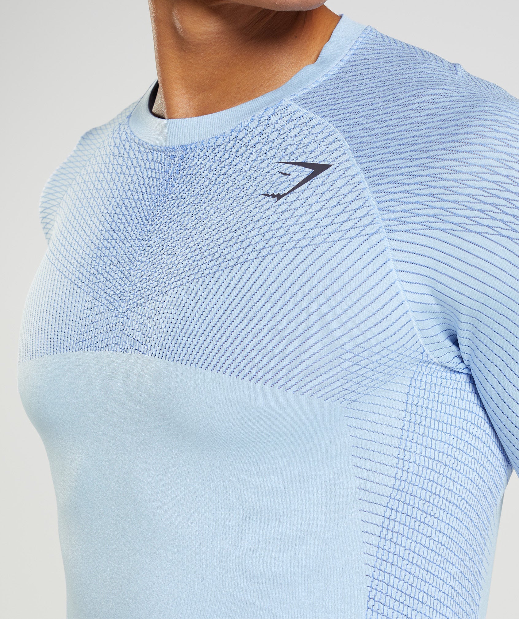 Camiseta Gymshark Apex Seamless Long Sleeve Hombre Azules | 0621854-LB