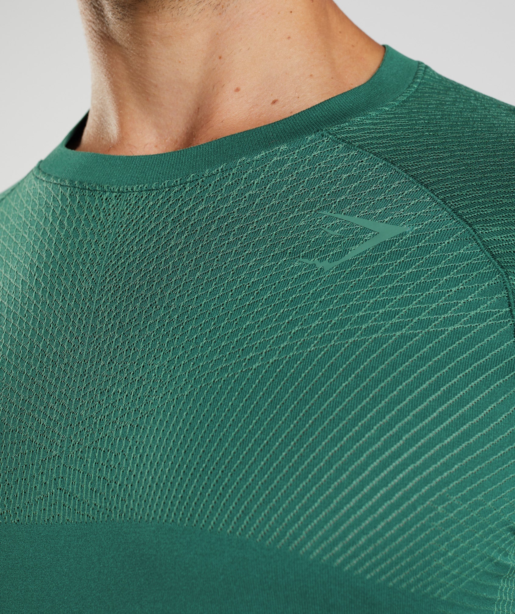 Camiseta Gymshark Apex Seamless Long Sleeve Hombre Verde | 1465098-MR