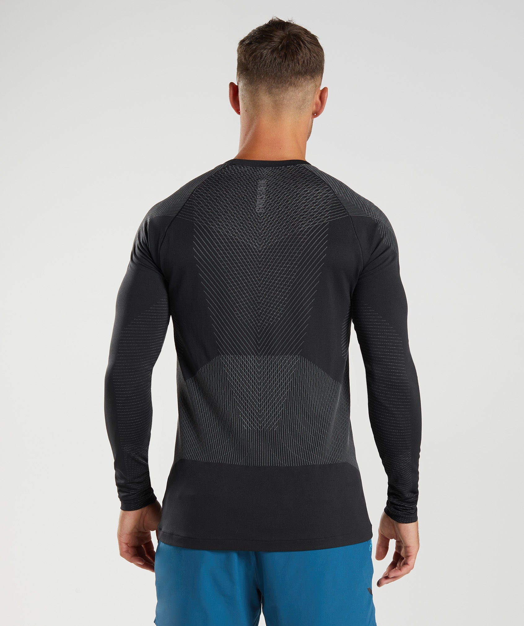 Camiseta Gymshark Apex Seamless Long Sleeve Hombre Negras | 8450379-RB