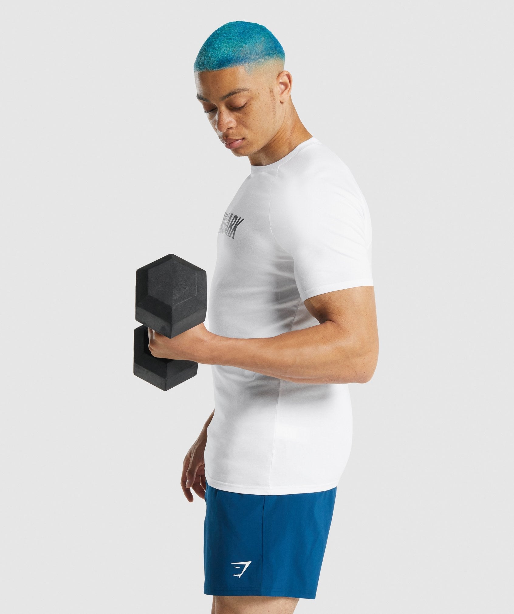 Camiseta Gymshark Apollo Hombre Blancas | 2708194-GM