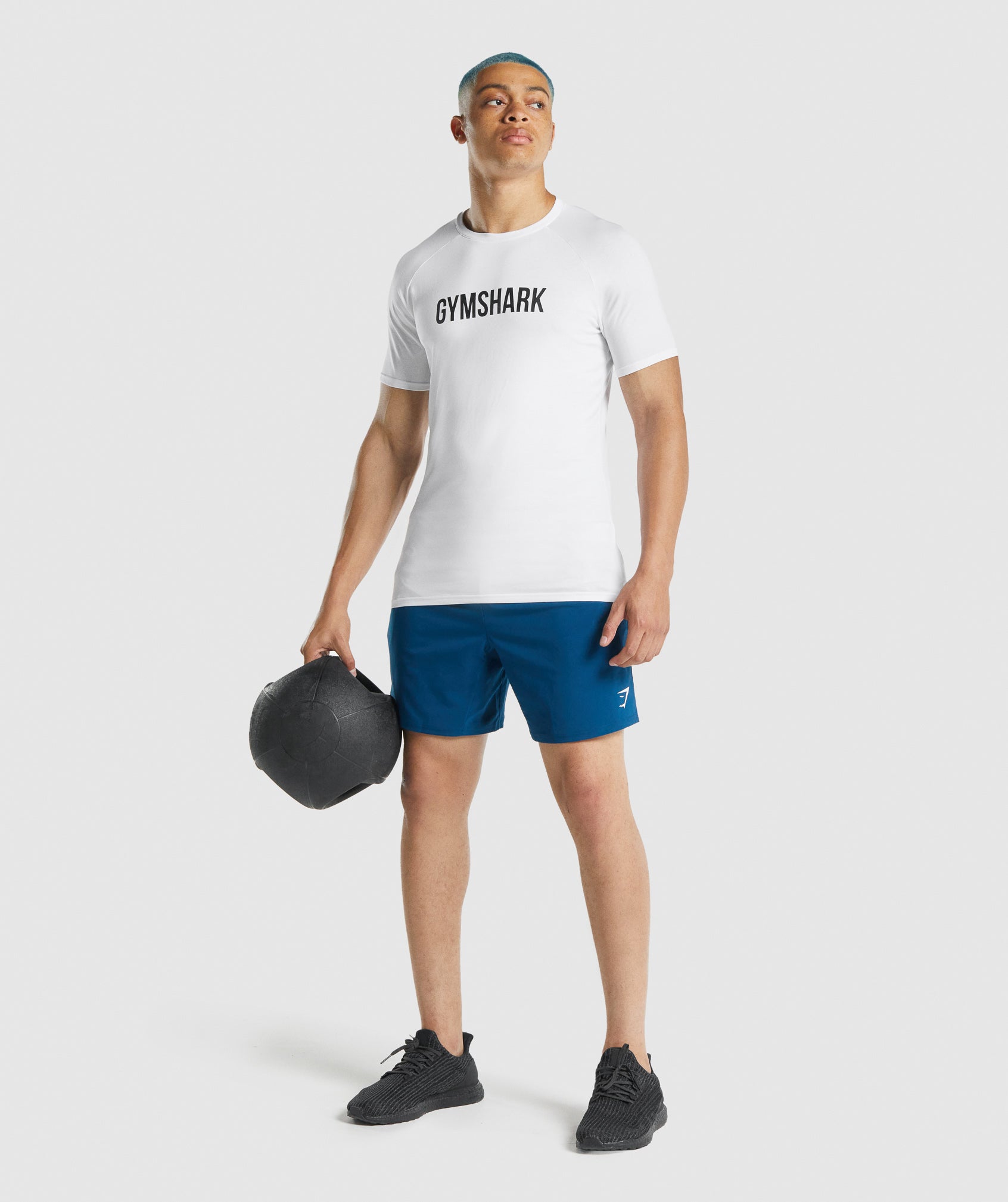 Camiseta Gymshark Apollo Hombre Blancas | 2708194-GM