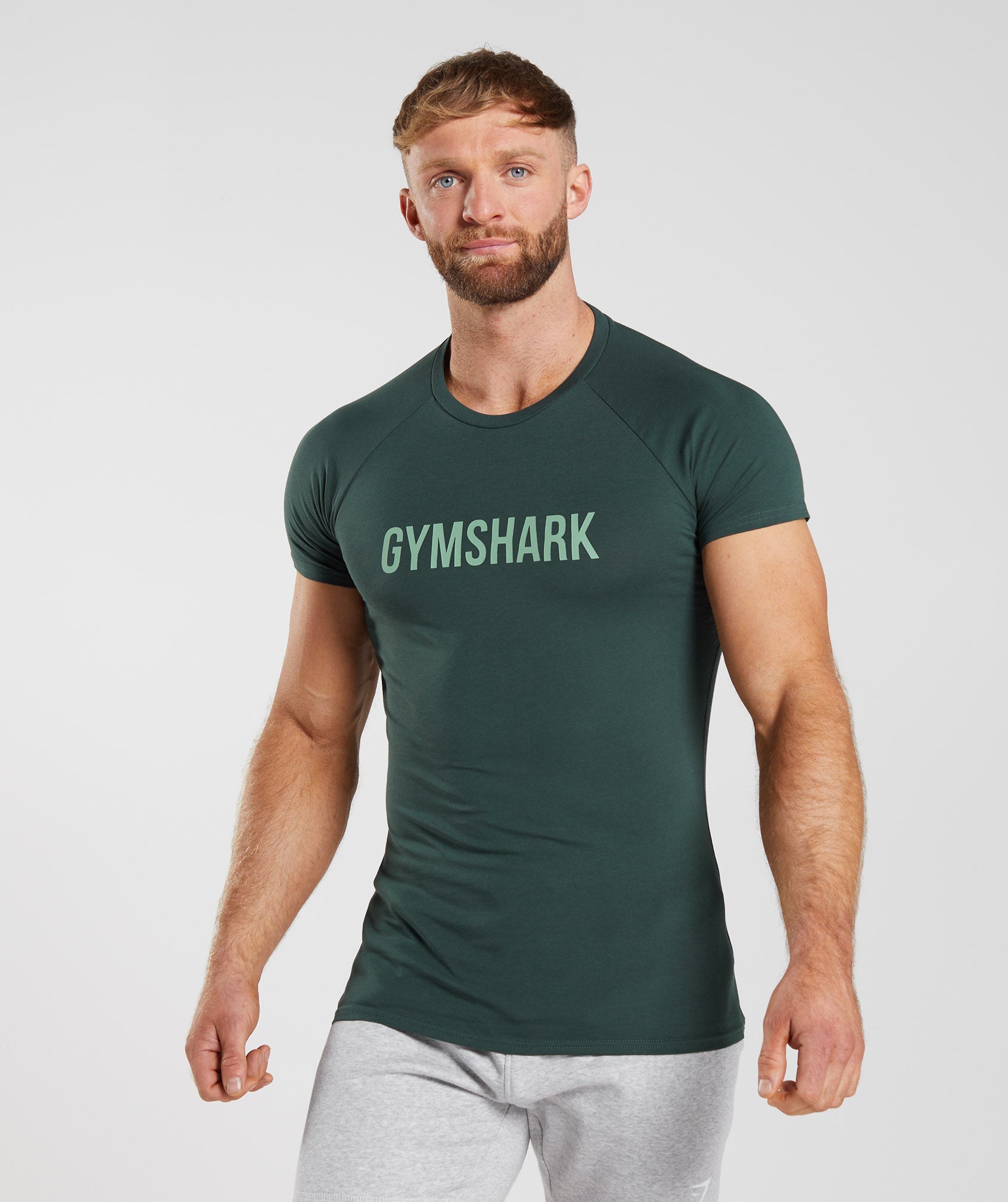 Camiseta Gymshark Apollo Hombre Verde | 7218045-KJ