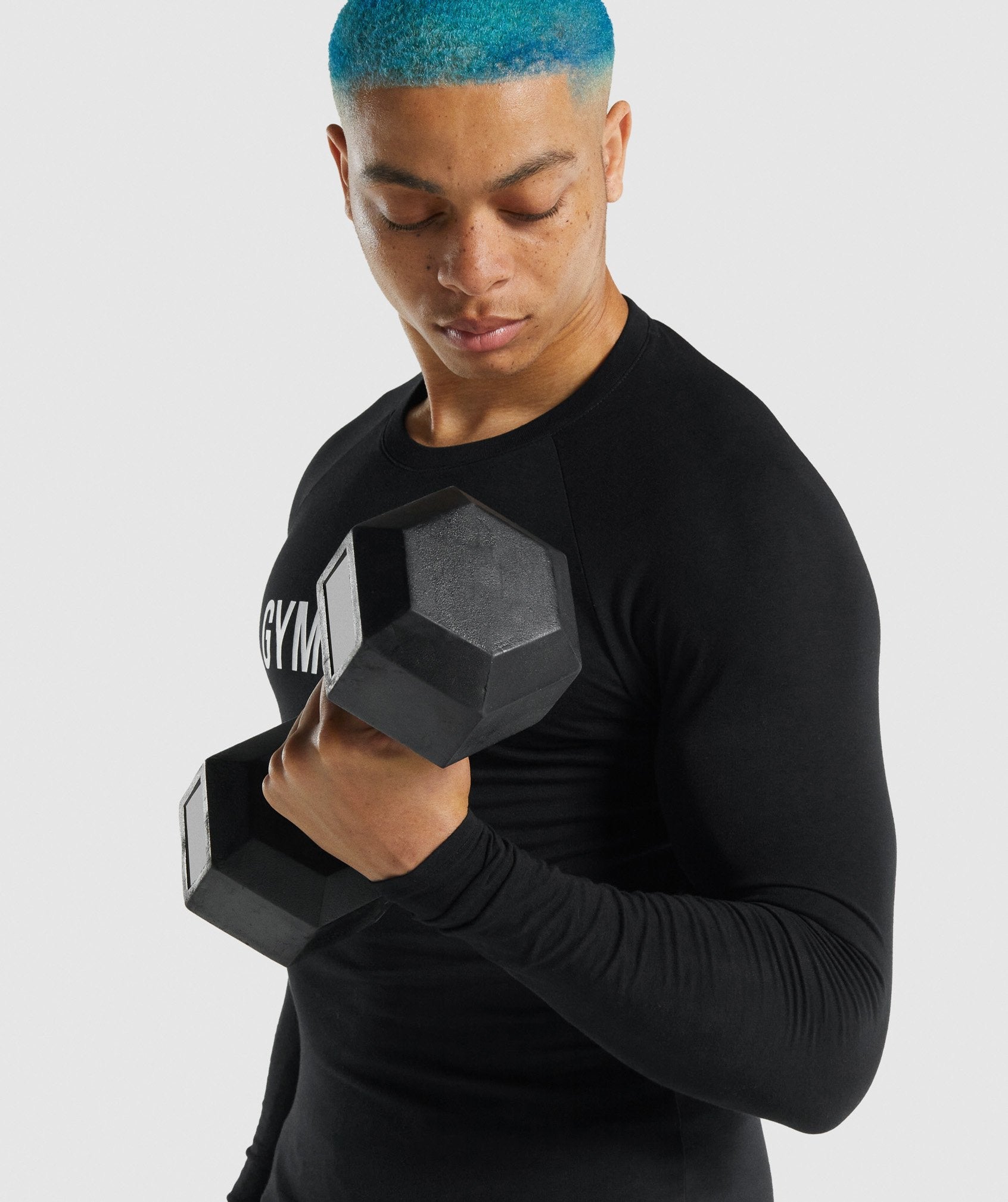 Camiseta Gymshark Apollo Long Sleeve Hombre Negras | 3567418-JV