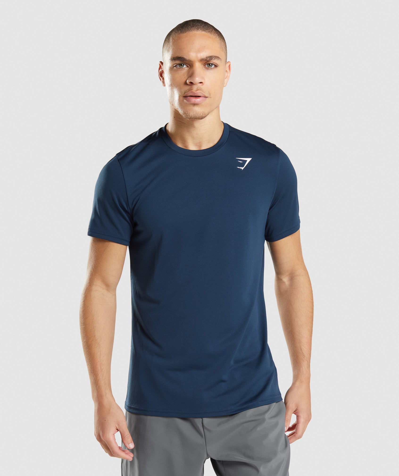 Camiseta Gymshark Arrival Hombre Azul Marino | 0695174-QL