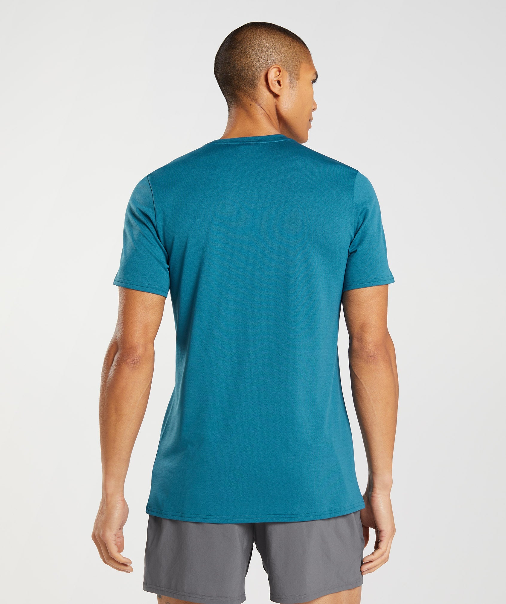 Camiseta Gymshark Arrival Hombre Azules | 8127395-QF