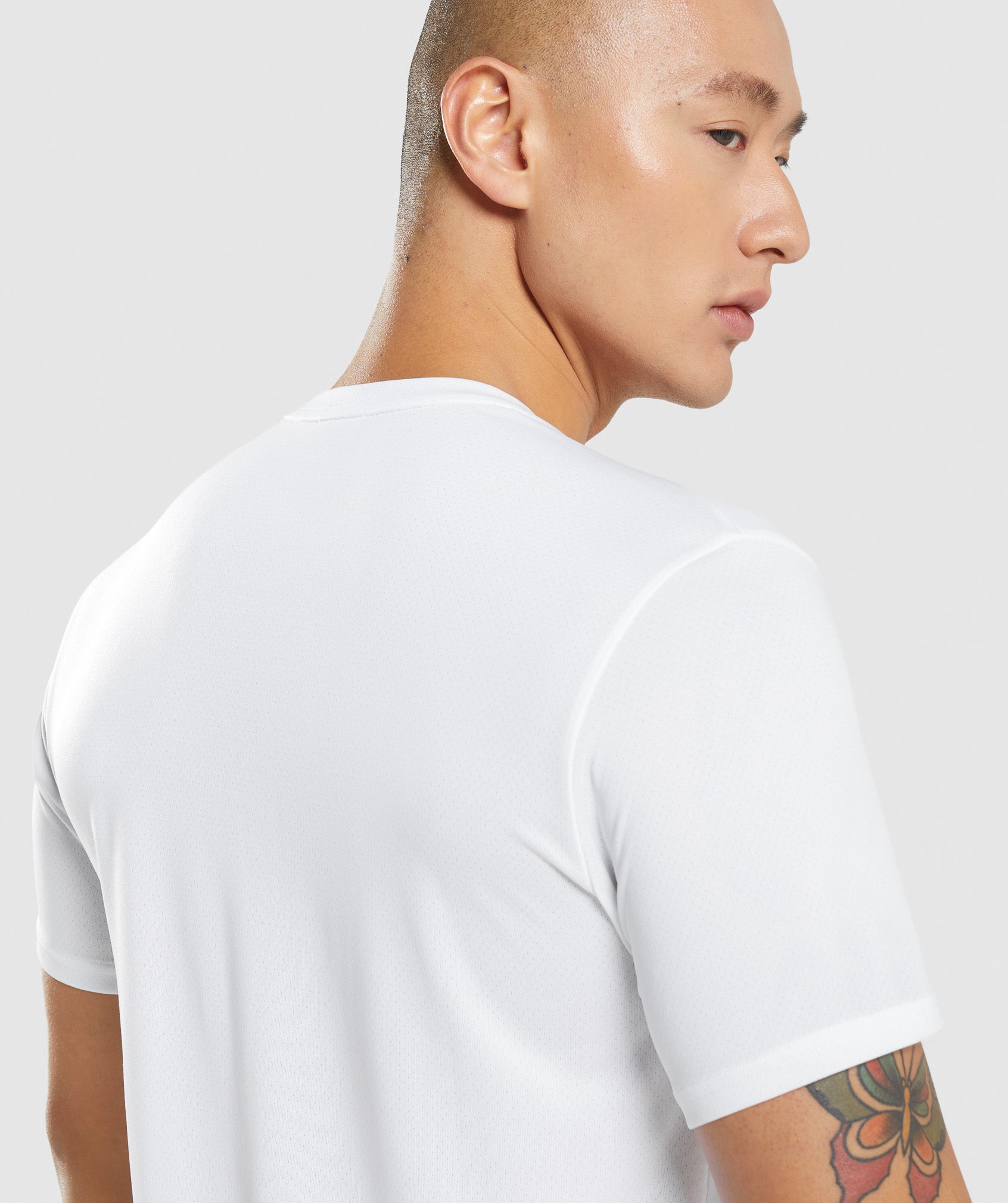 Camiseta Gymshark Arrival Hombre Blancas | 2379014-BX