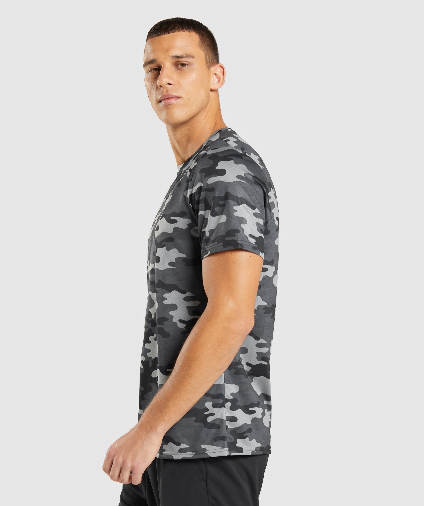 Camiseta Gymshark Arrival Hombre Gris | 0845136-TB