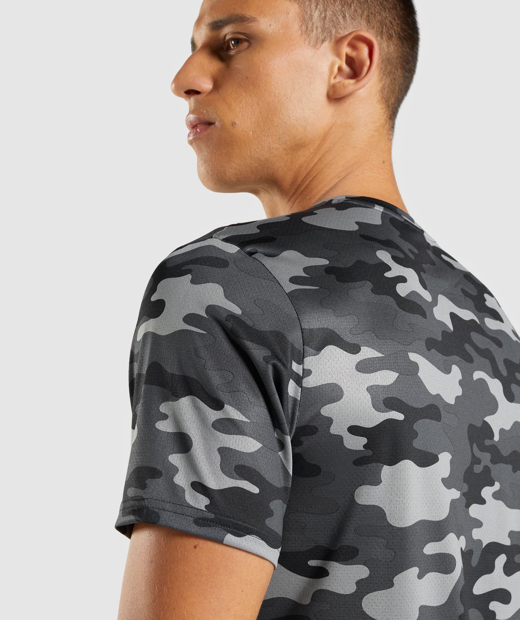 Camiseta Gymshark Arrival Hombre Gris | 0845136-TB