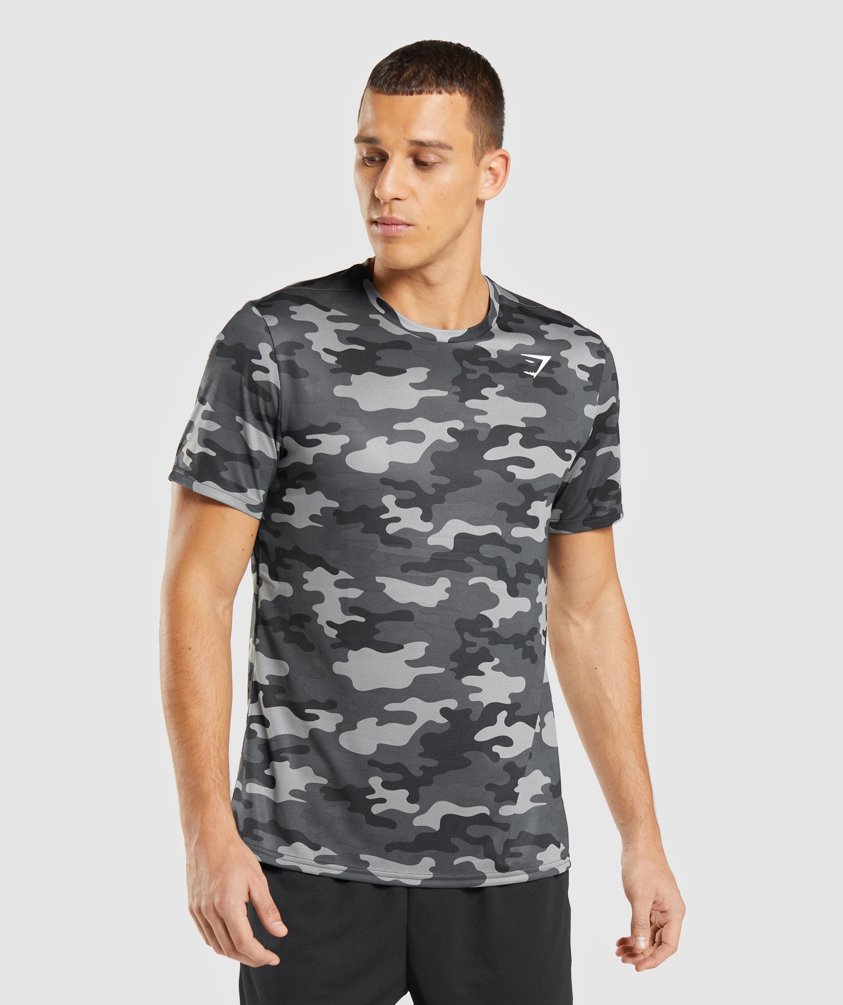 Camiseta Gymshark Arrival Hombre Gris | 0845136-TB