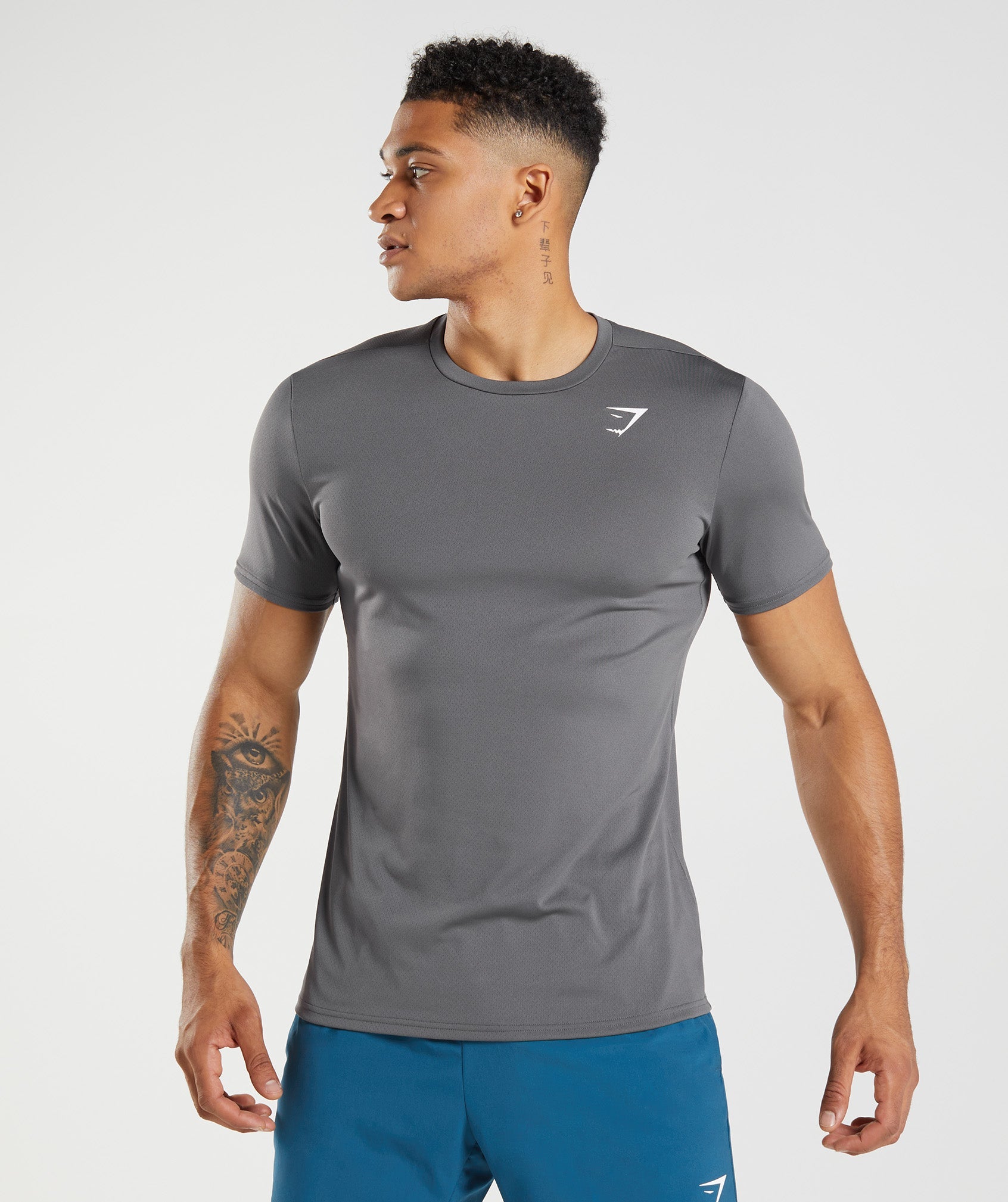 Camiseta Gymshark Arrival Hombre Gris | 7358691-FD